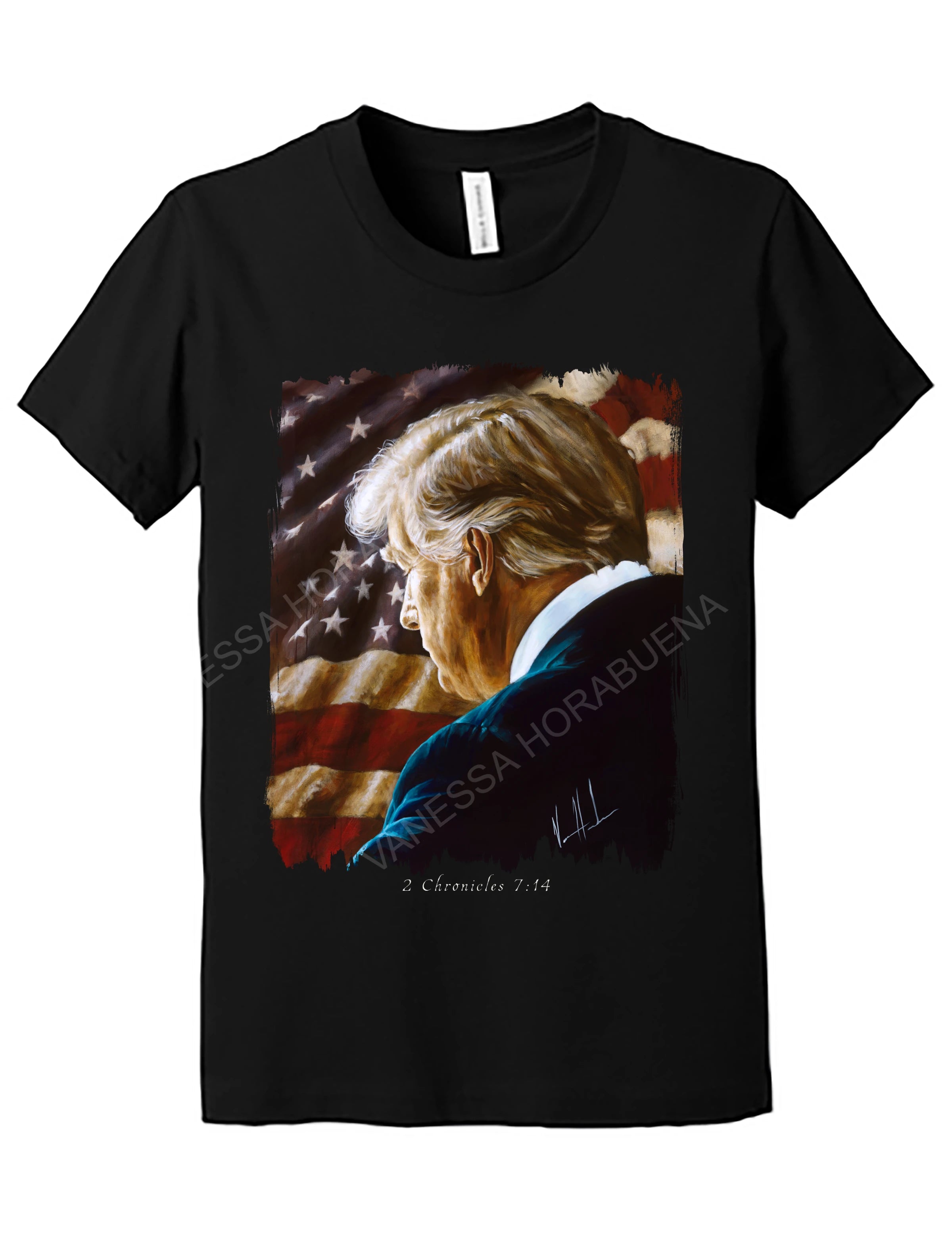 Prayers for Our Nation - Kids T (Organic Cotton) Organic Cotton Vanessa Horabuena Kids Black Small
