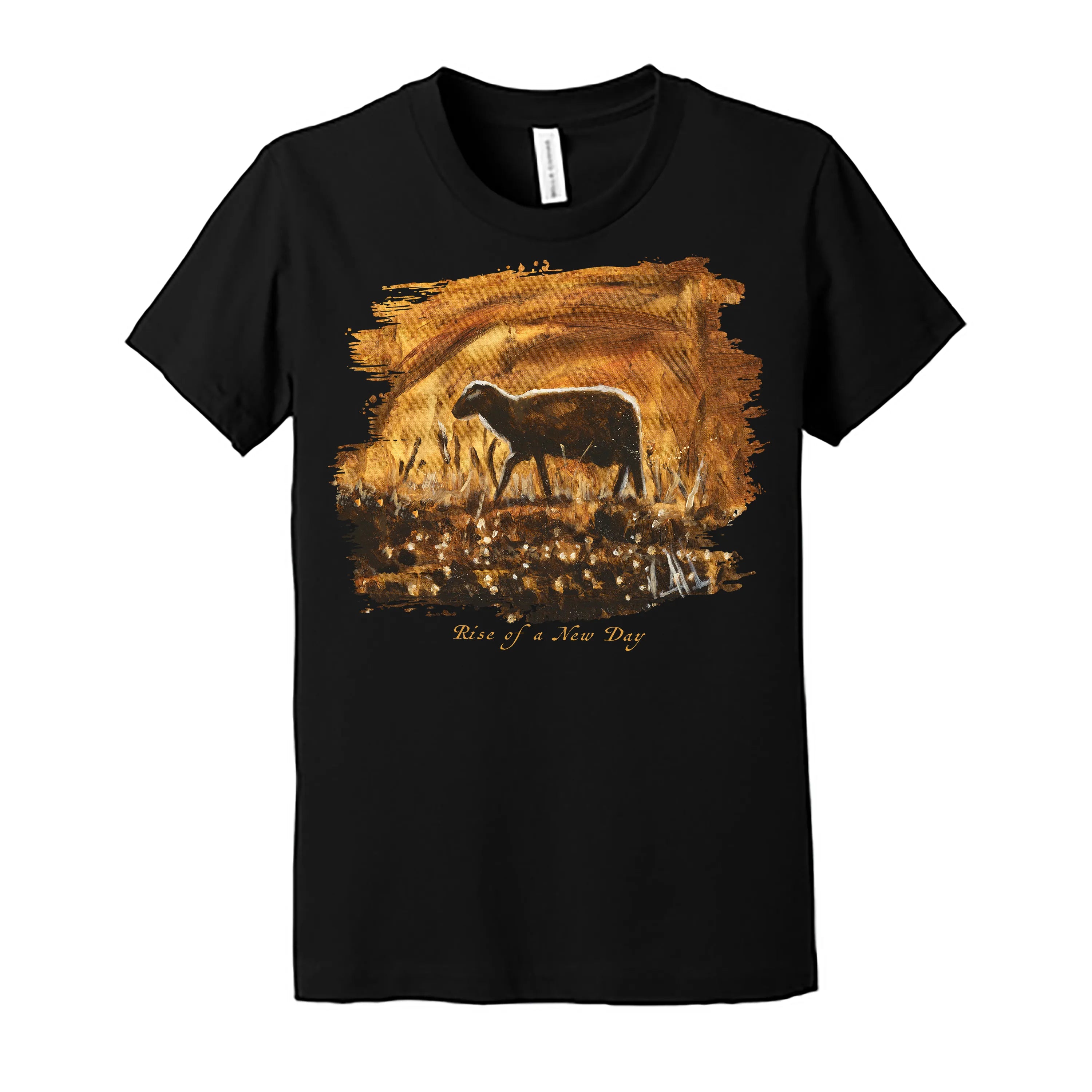 Kids T (Organic Cotton) - Rise of a New Day Organic Cotton Vanessa Horabuena Youth Black Small