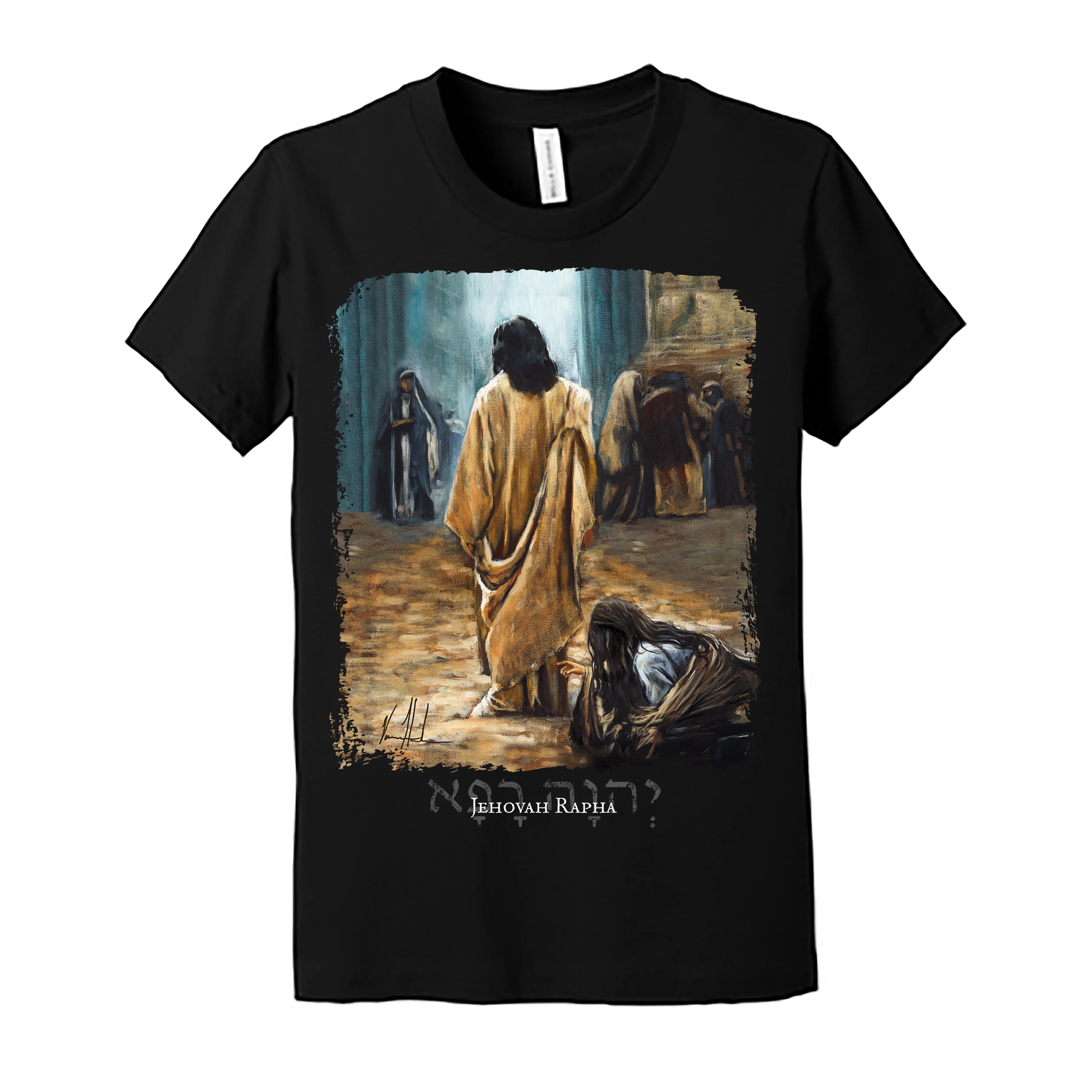 Kids T - Jesus Healer - (Organic Cotton) Organic Cotton Vanessa Horabuena Youth Black Small