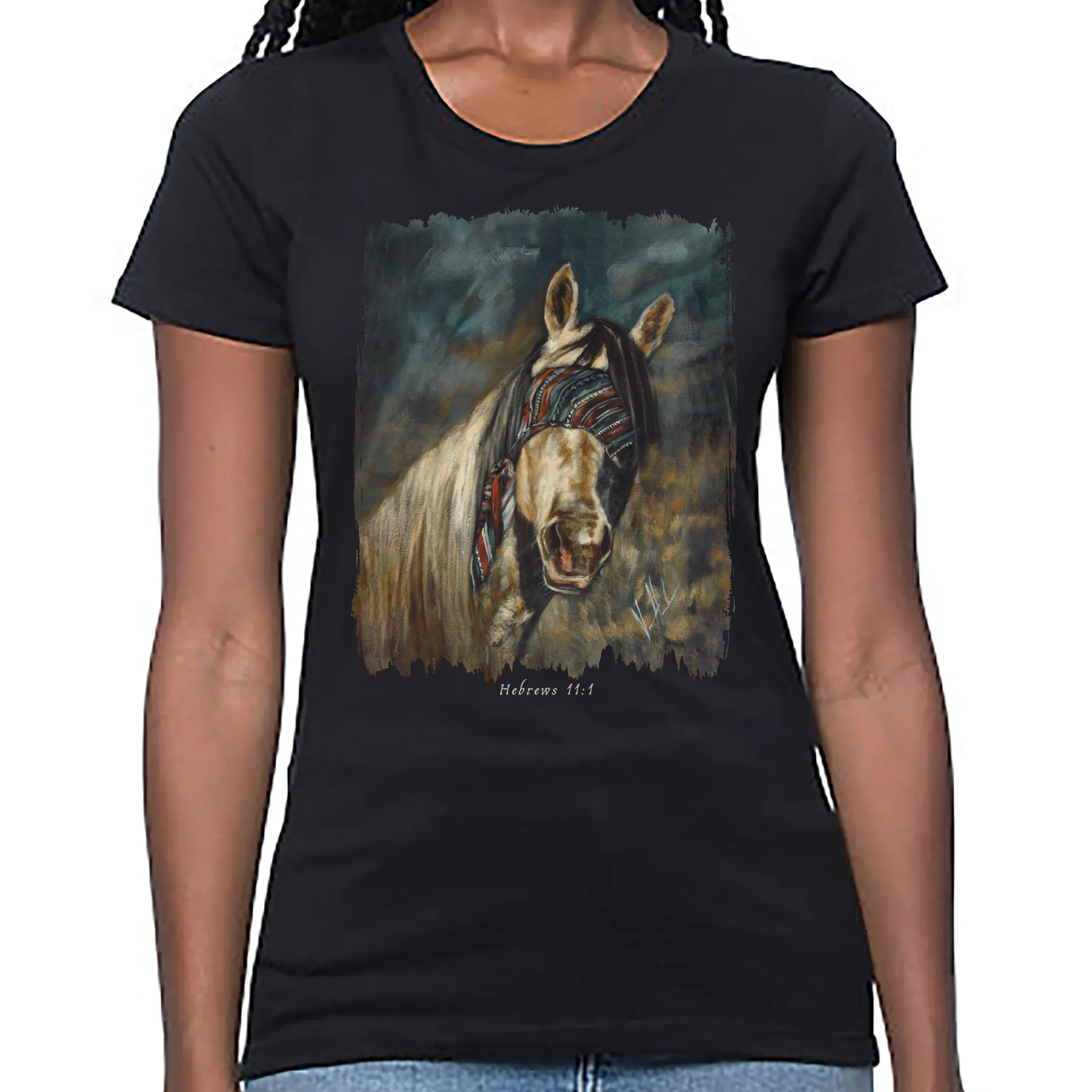 Blind Faith - Women's T (Organic Bamboo) Vanessa Horabuena Short Sleeve Eclipse (Black) XS