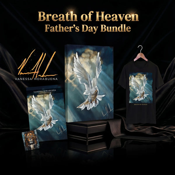 'Breath of Heaven' Father's Day Canvas Bundle Jesus Art Print Vanessa Horabuena