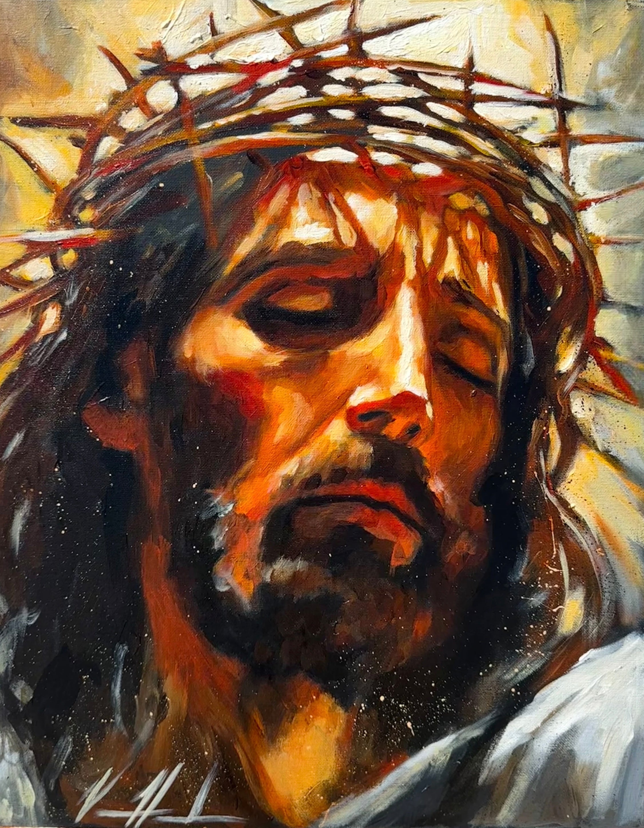 Christ is King - 16”x20” Original Acrylic Painting Original Painting Vanessa Horabuena