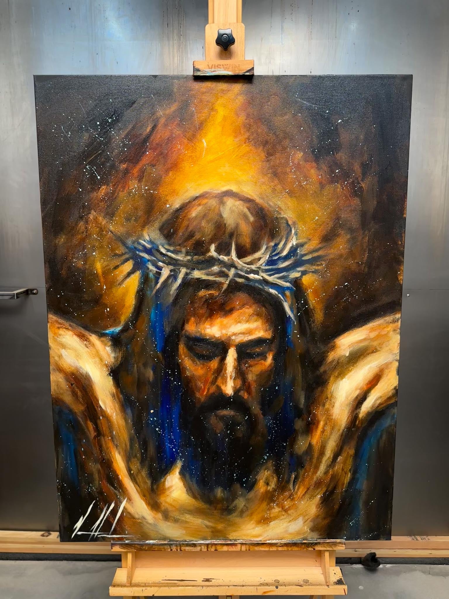 Yahweh is Salvation - 30”x40” Original Acrylic Painting Original Painting Vanessa Horabuena