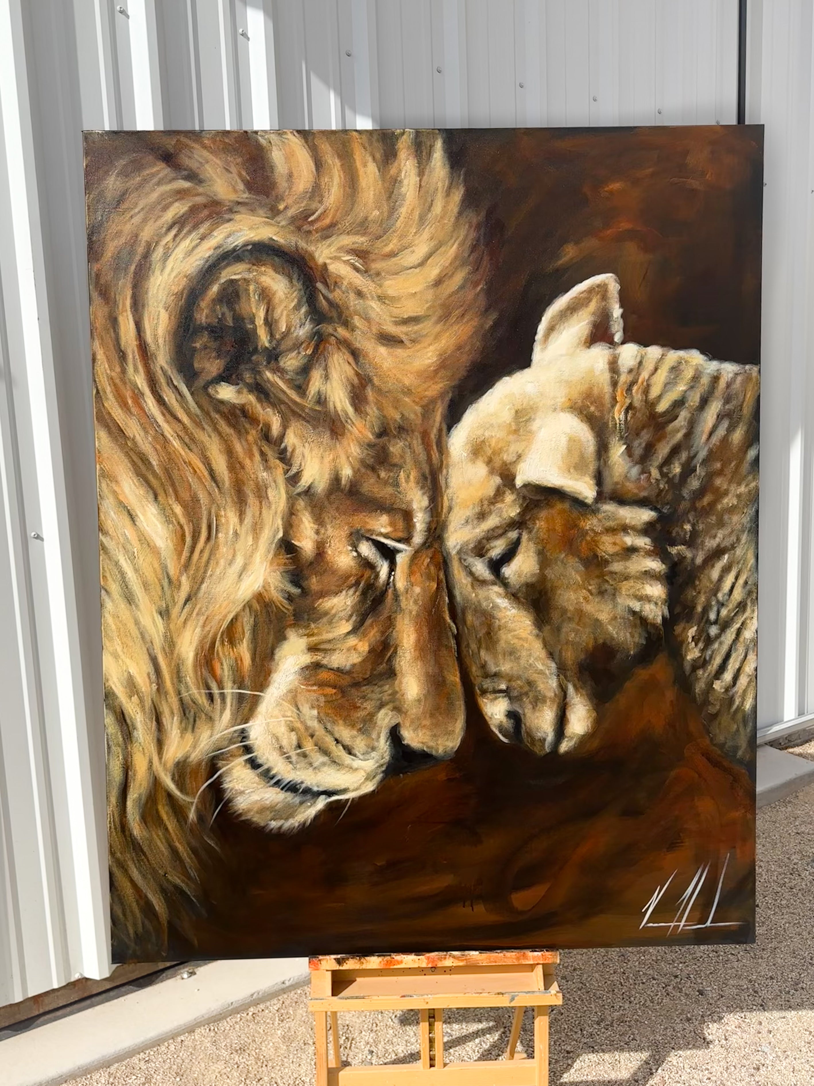 Compassion of a King - 48”x60” Original Acrylic Painting Original Painting Vanessa Horabuena