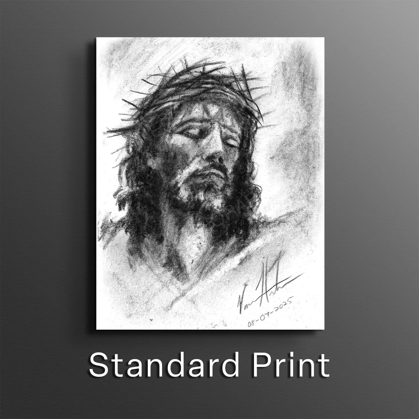 Christ is King (Sketch) Women's Art Print, Jesus Art Print Vanessa Horabuena