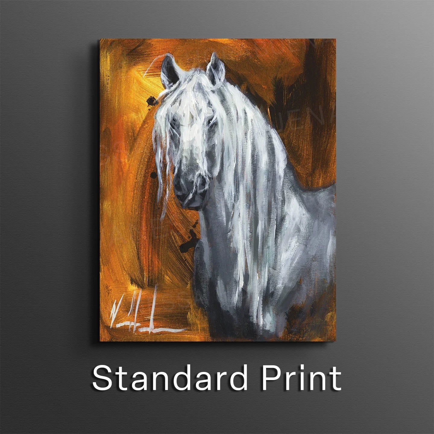 Clothed in Strength Horse Art Print Vanessa Horabuena