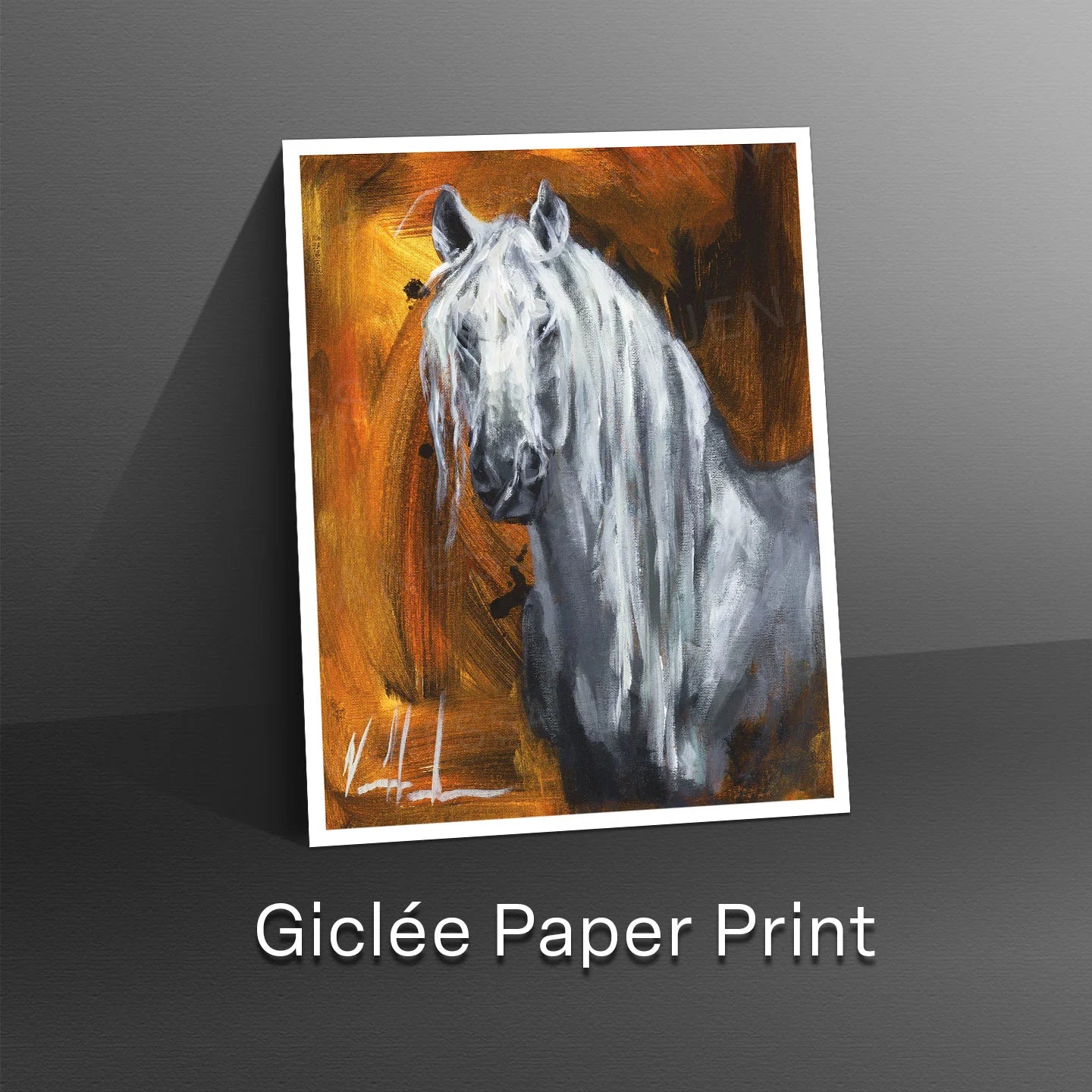 Clothed in Strength Horse Art Print Vanessa Horabuena