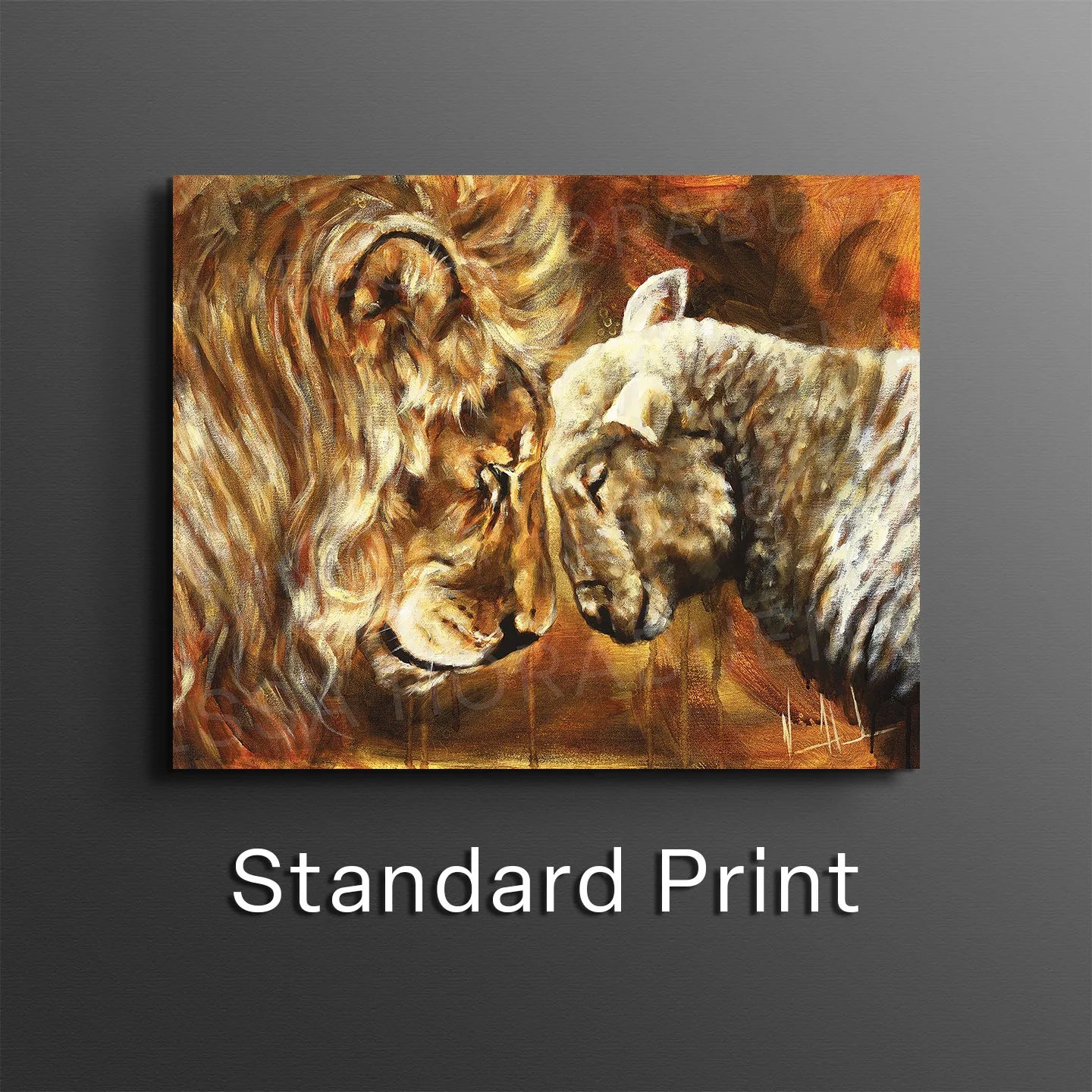 Compassion of a King (Refined By His Love) Lion Art Print Vanessa Horabuena