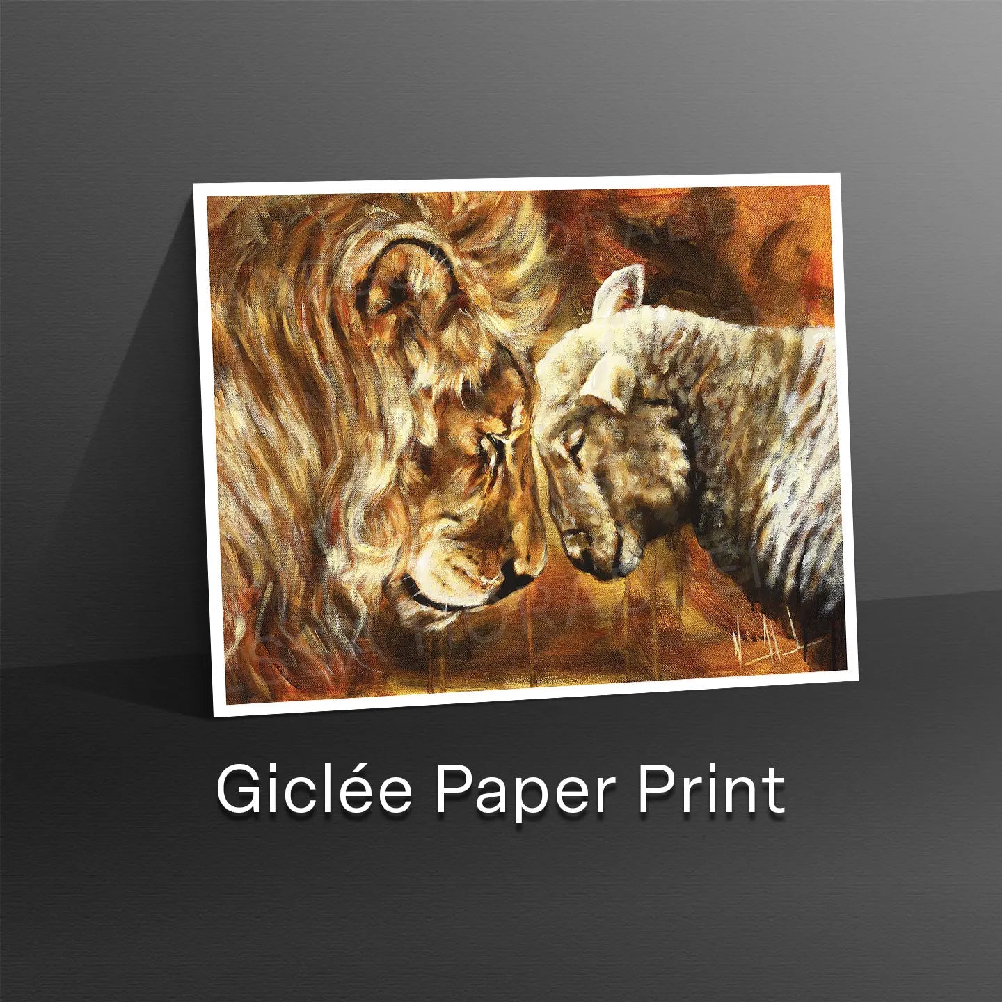 Compassion of a King (Refined By His Love) Lion Art Print Vanessa Horabuena