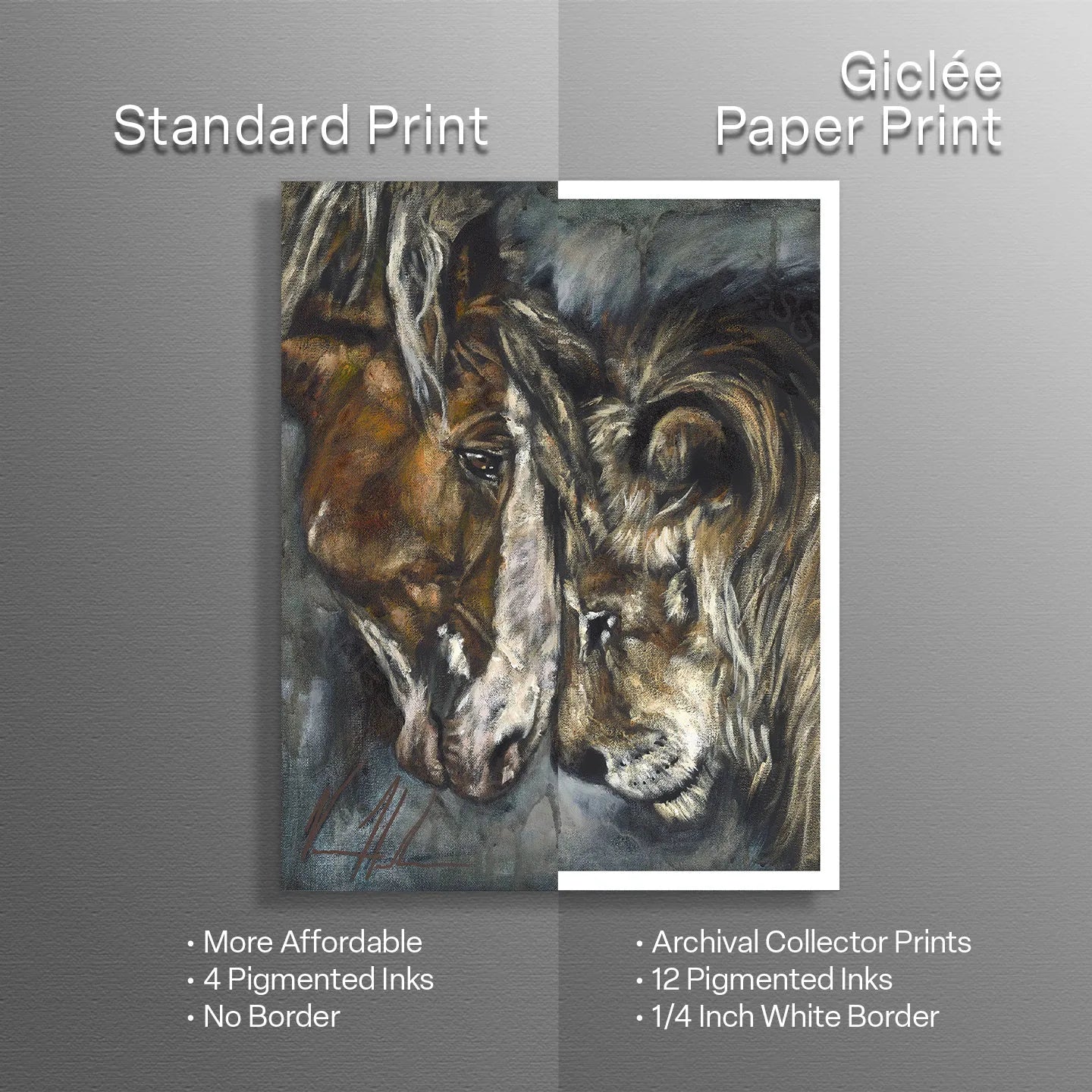 Courage & Strength Horse Art Print Vanessa Horabuena