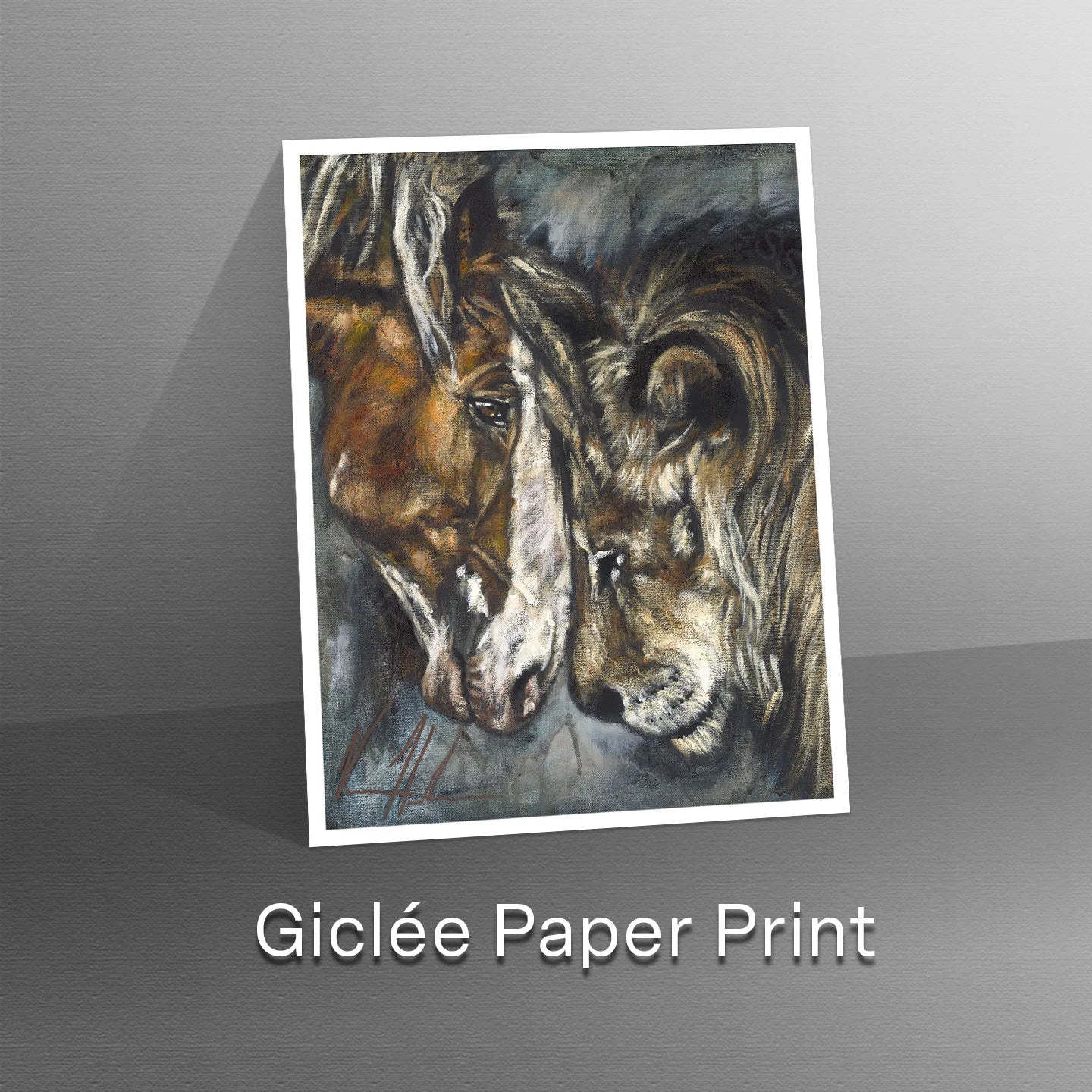 Courage & Strength Horse Art Print Vanessa Horabuena