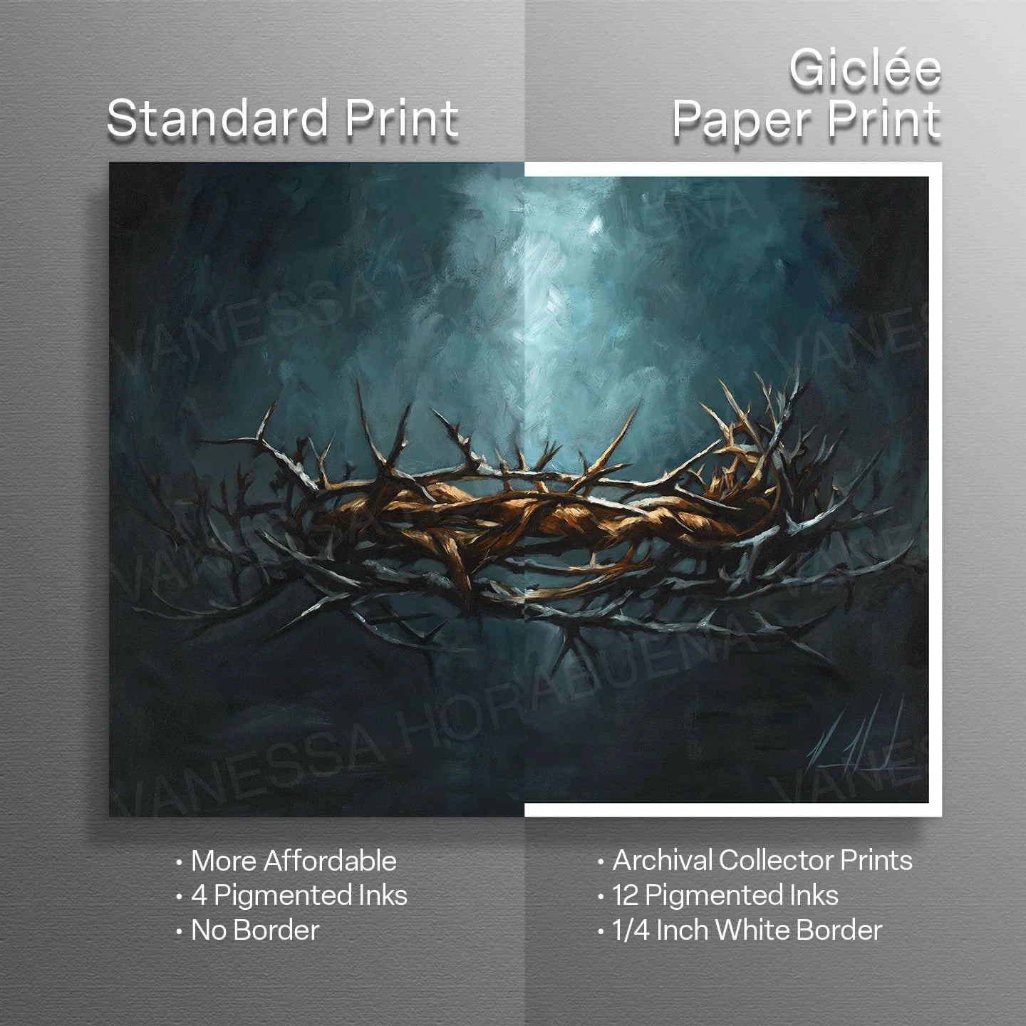 Crown of Thorns Jesus Art Print Vanessa Horabuena