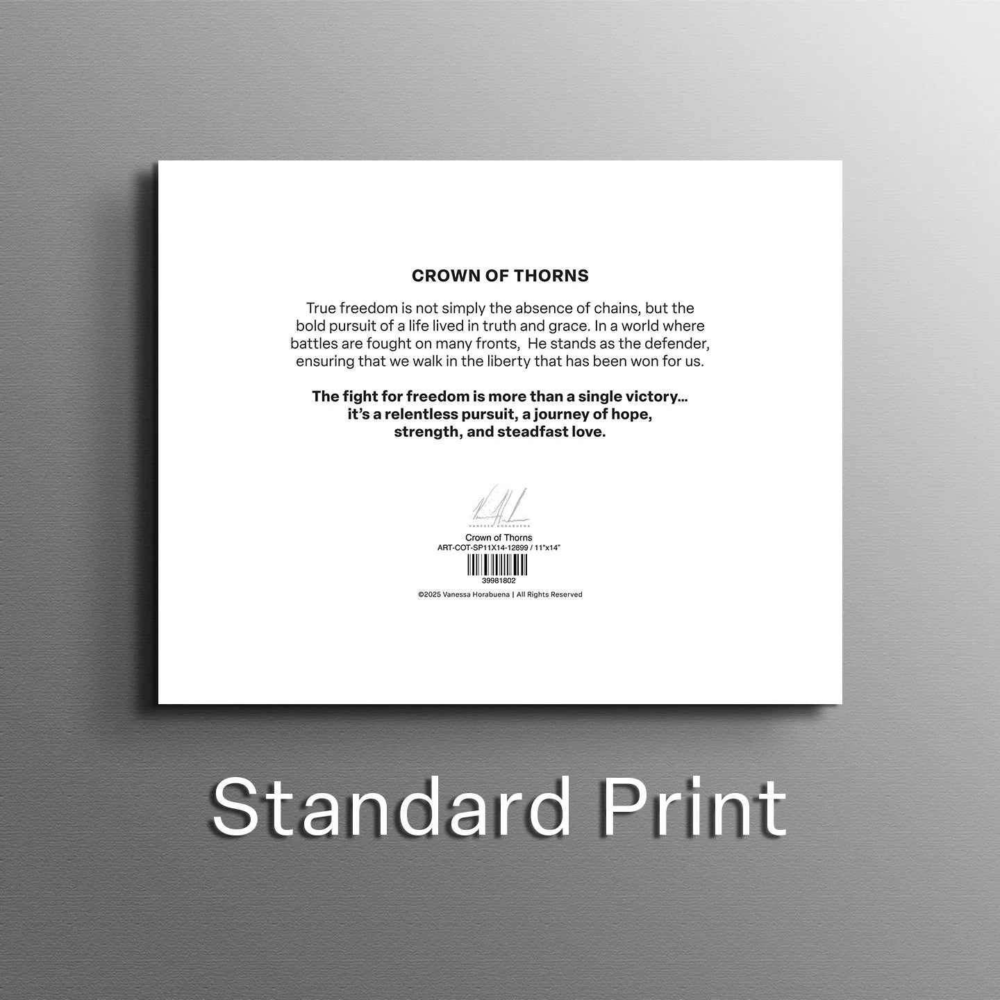 Crown of Thorns Jesus Art Print Vanessa Horabuena