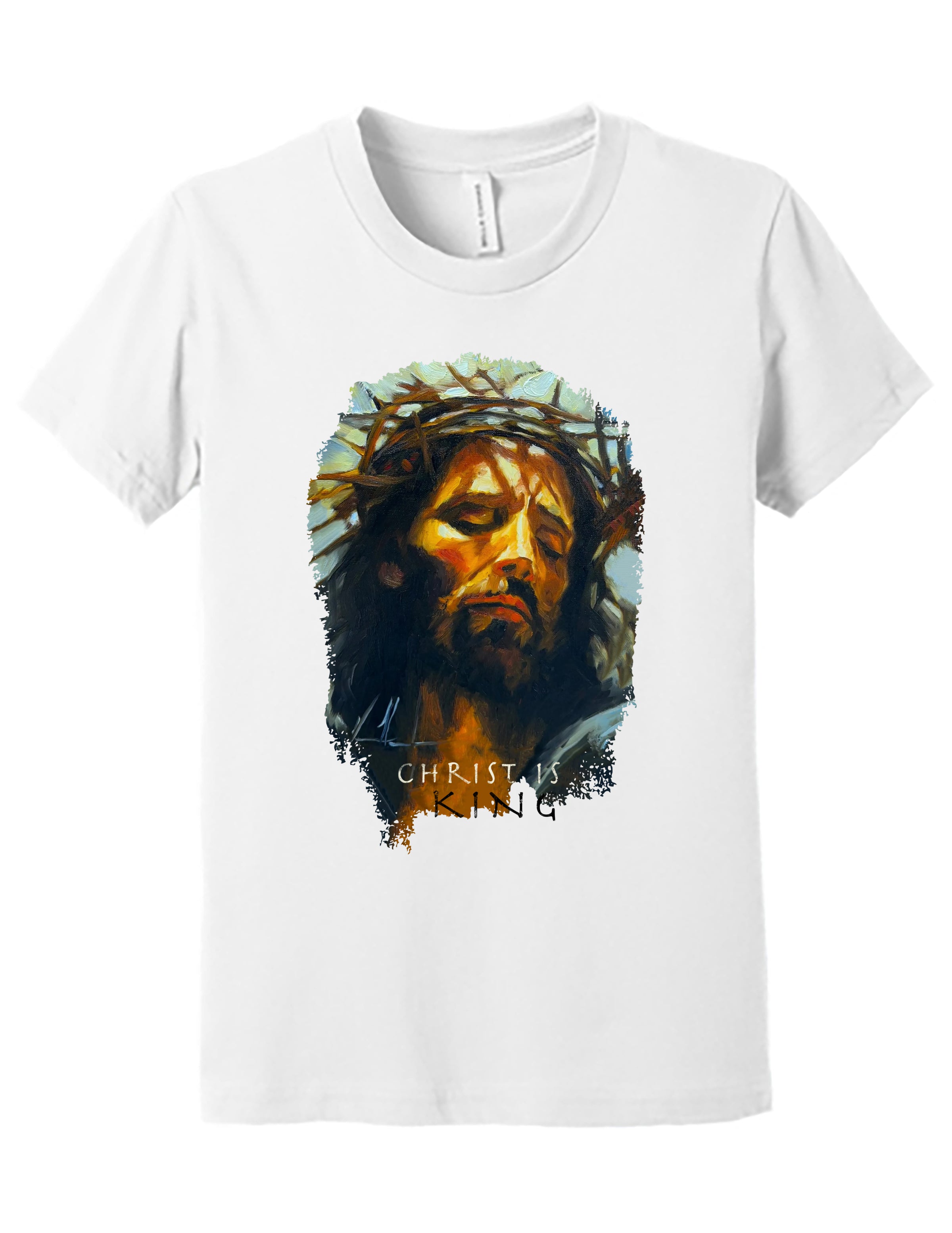 Christ is King - Kids T (Organic Cotton) Organic Cotton Vanessa Horabuena Kids White Small
