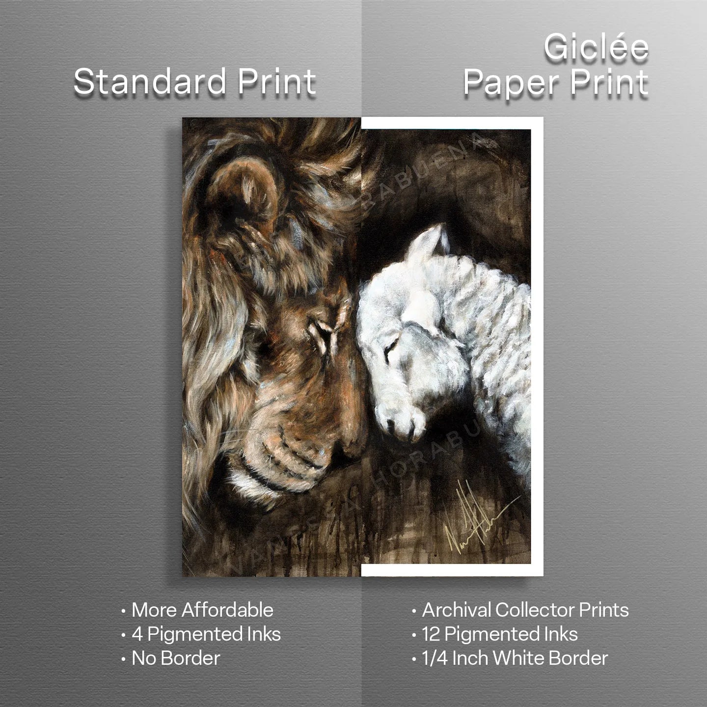 Compassion of a King Lion Art Print Vanessa Horabuena