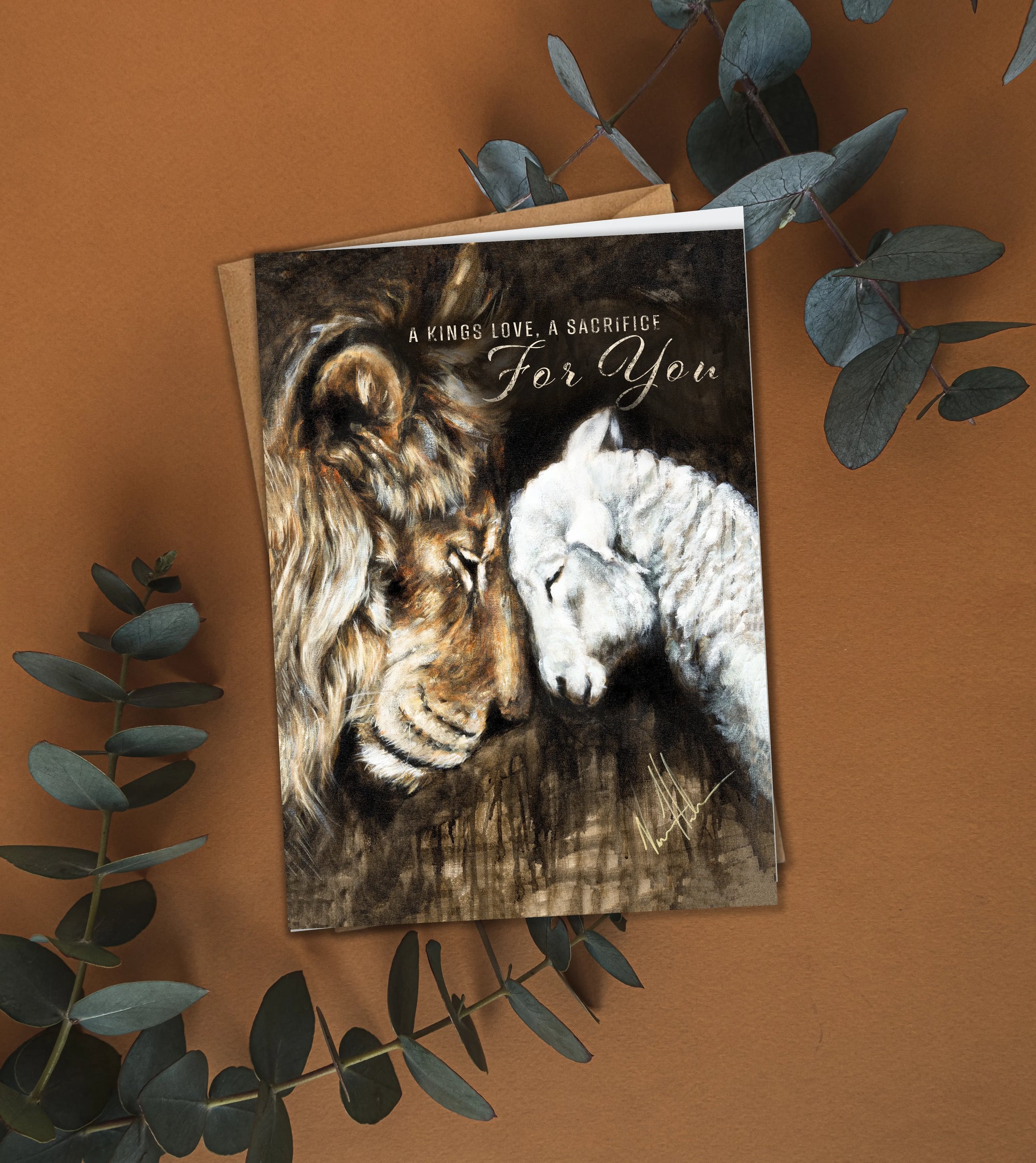 'Compassion of a King' Easter Greeting Card Vanessa Horabuena