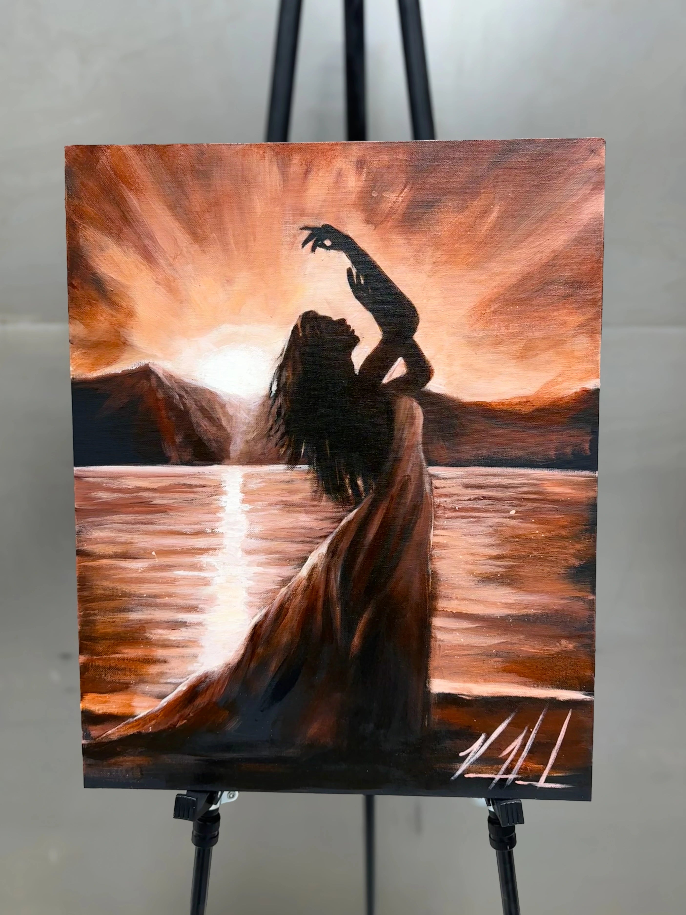 Upon the Waters - 16”x20” Original Acrylic Painting