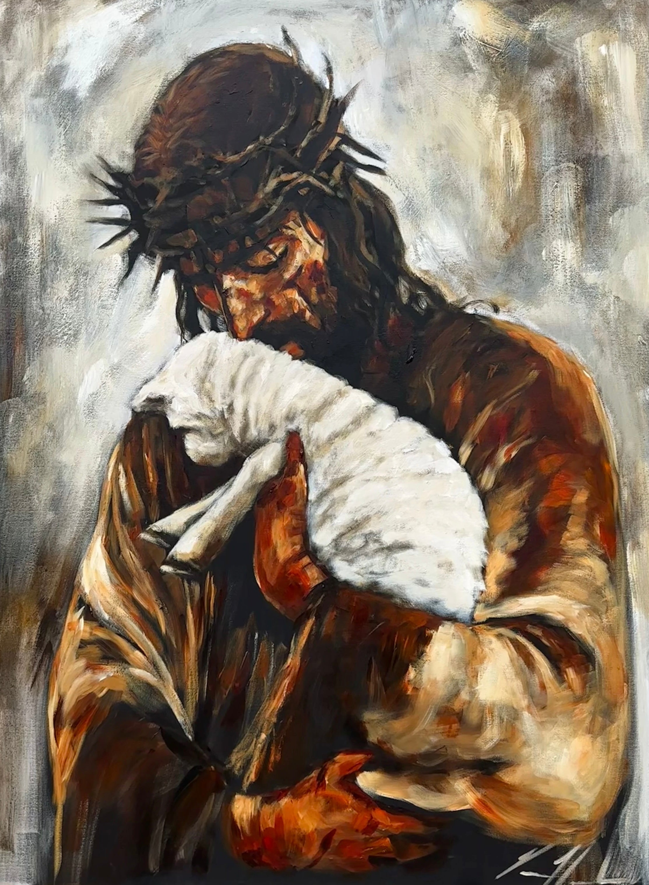 For the One Who Lost Its Way - 36”x48” Original Acrylic Painting - LIVE WORSHIP PAINTING Original Painting Vanessa Horabuena