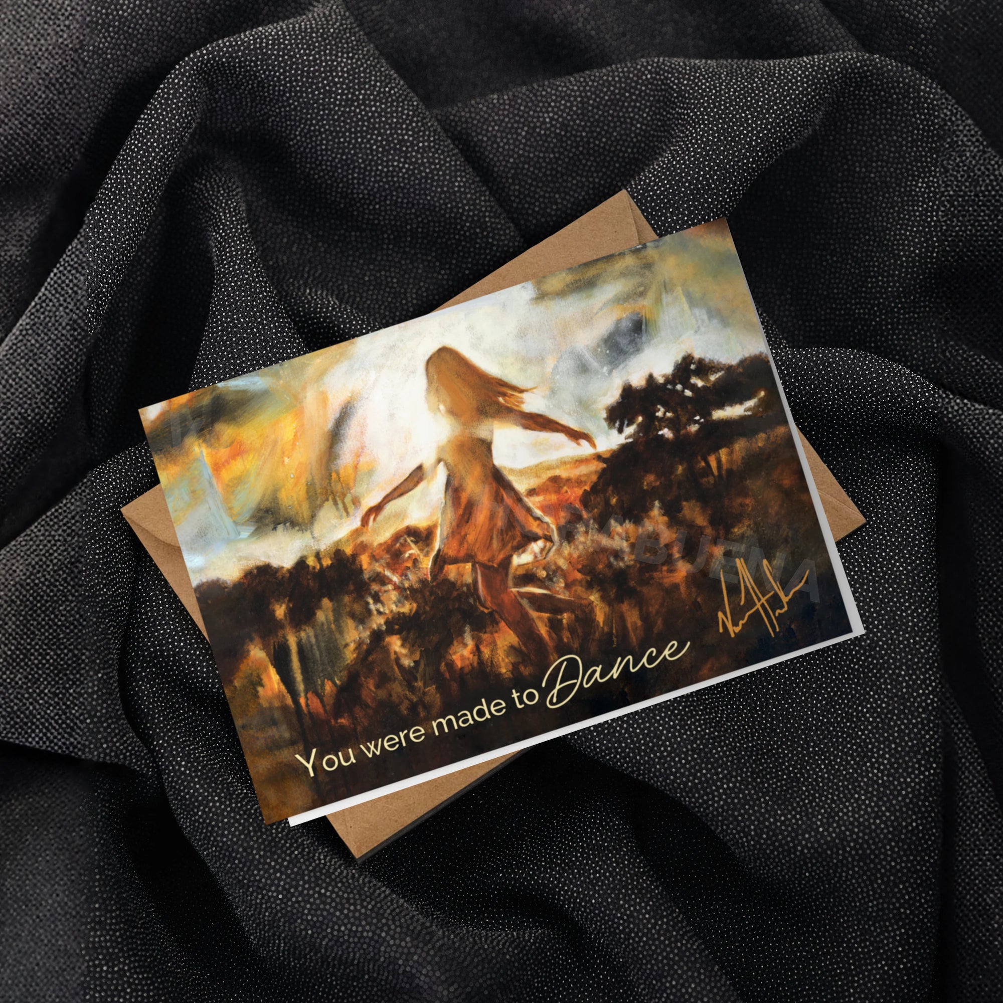 'Dare to Dance Again - In His Grace - Birthday Greeting Card Vanessa Horabuena