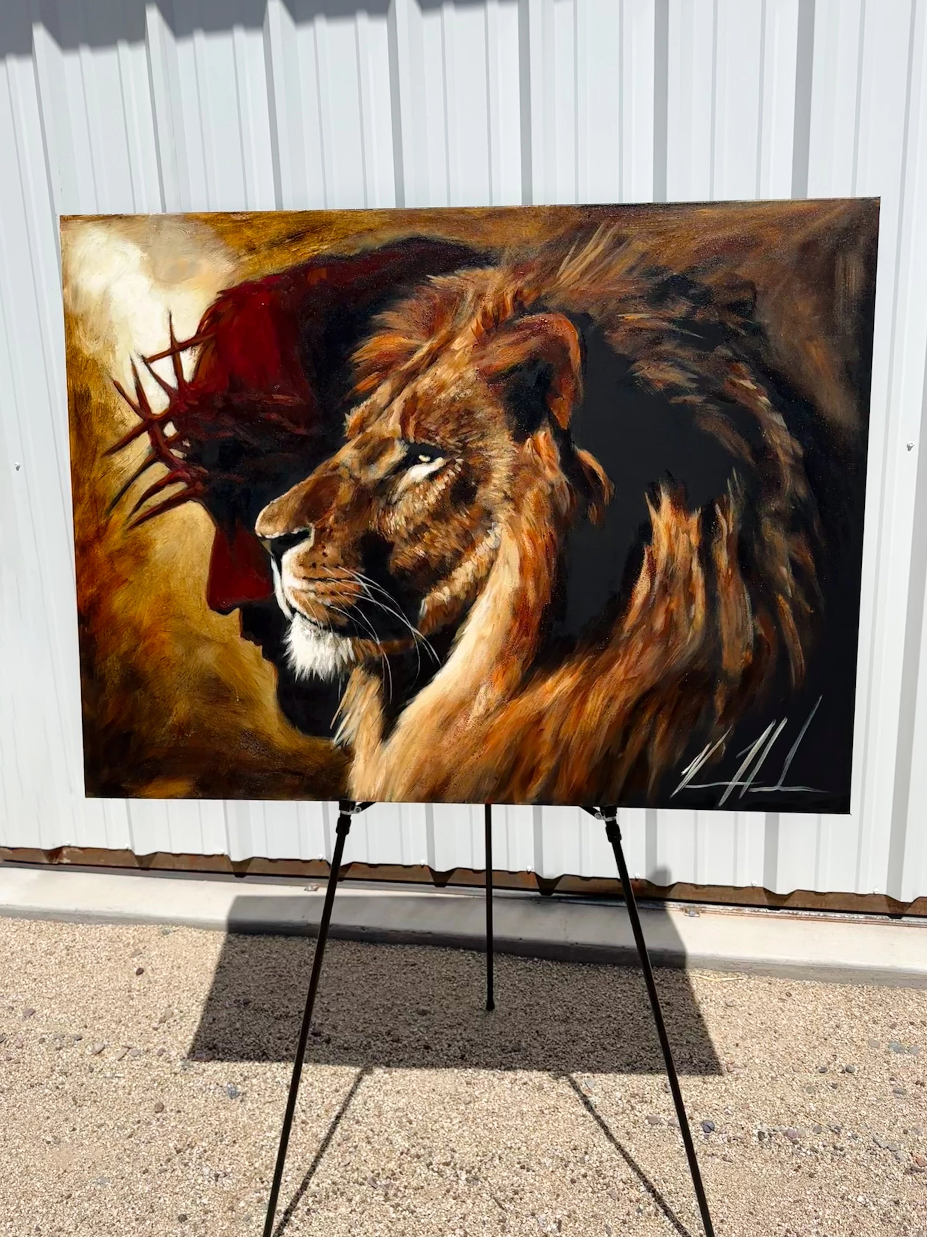 The Lion of Judah - 36”x48” Original Acrylic Painting Original Painting Vanessa Horabuena