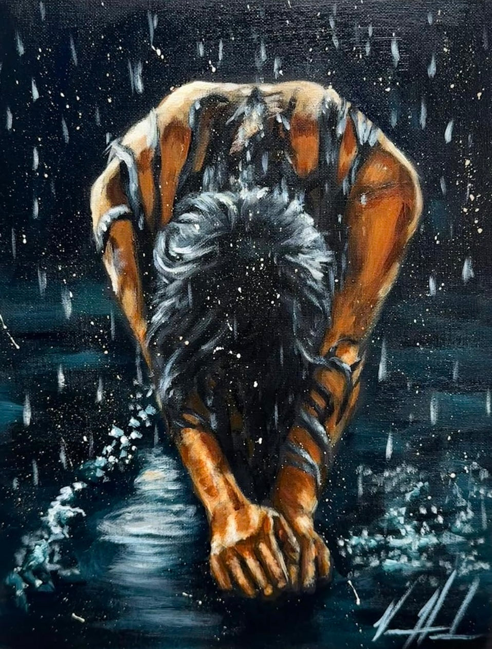 The Art of Surrender - 11”x14” Original Acrylic Painting