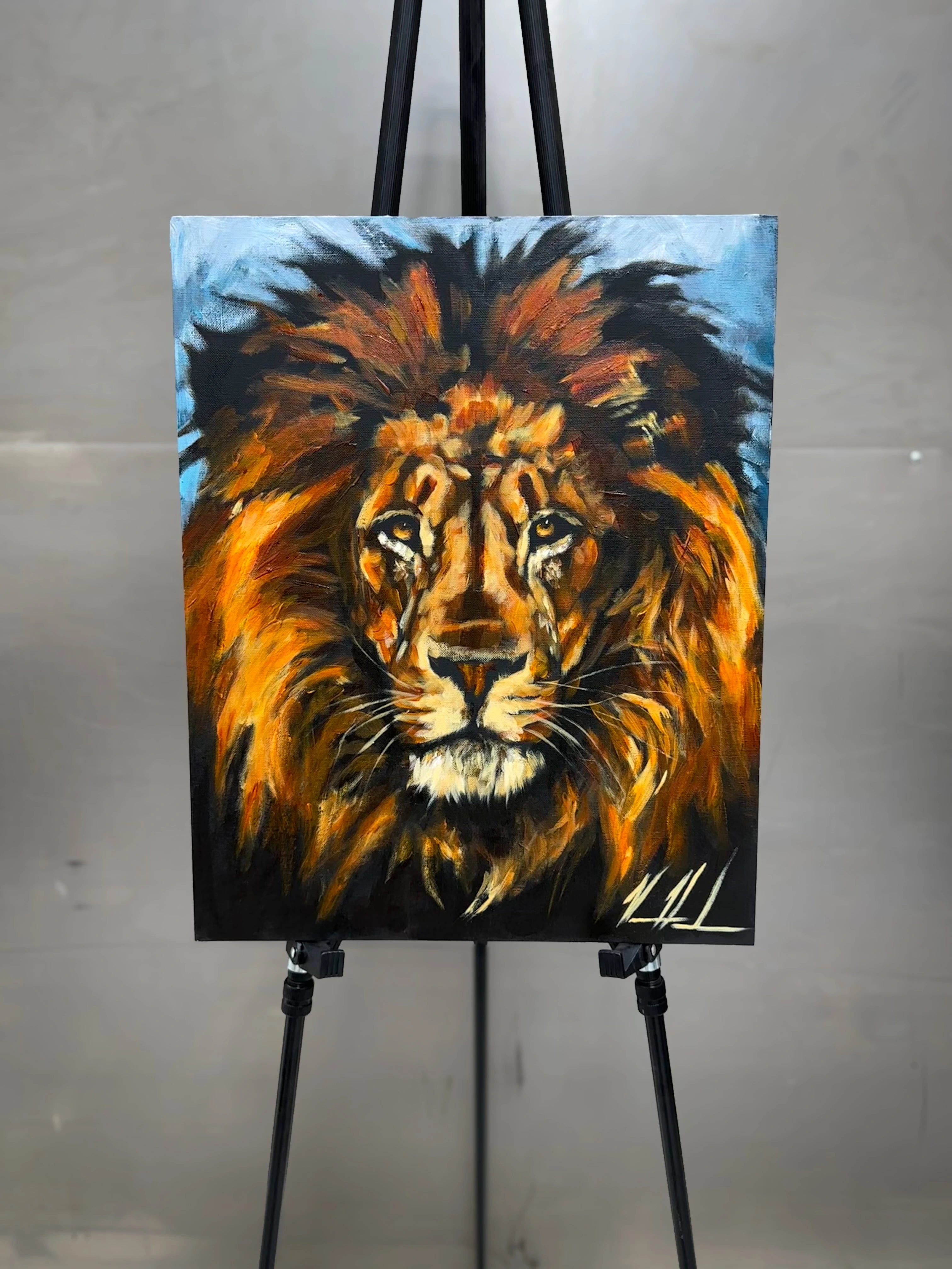 King of Heaven - 16”x20” Original Acrylic Painting