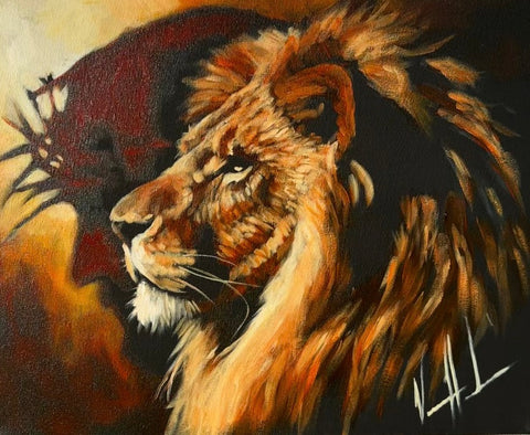 The Lion of Judah - 16”x20” Original Acrylic Painting