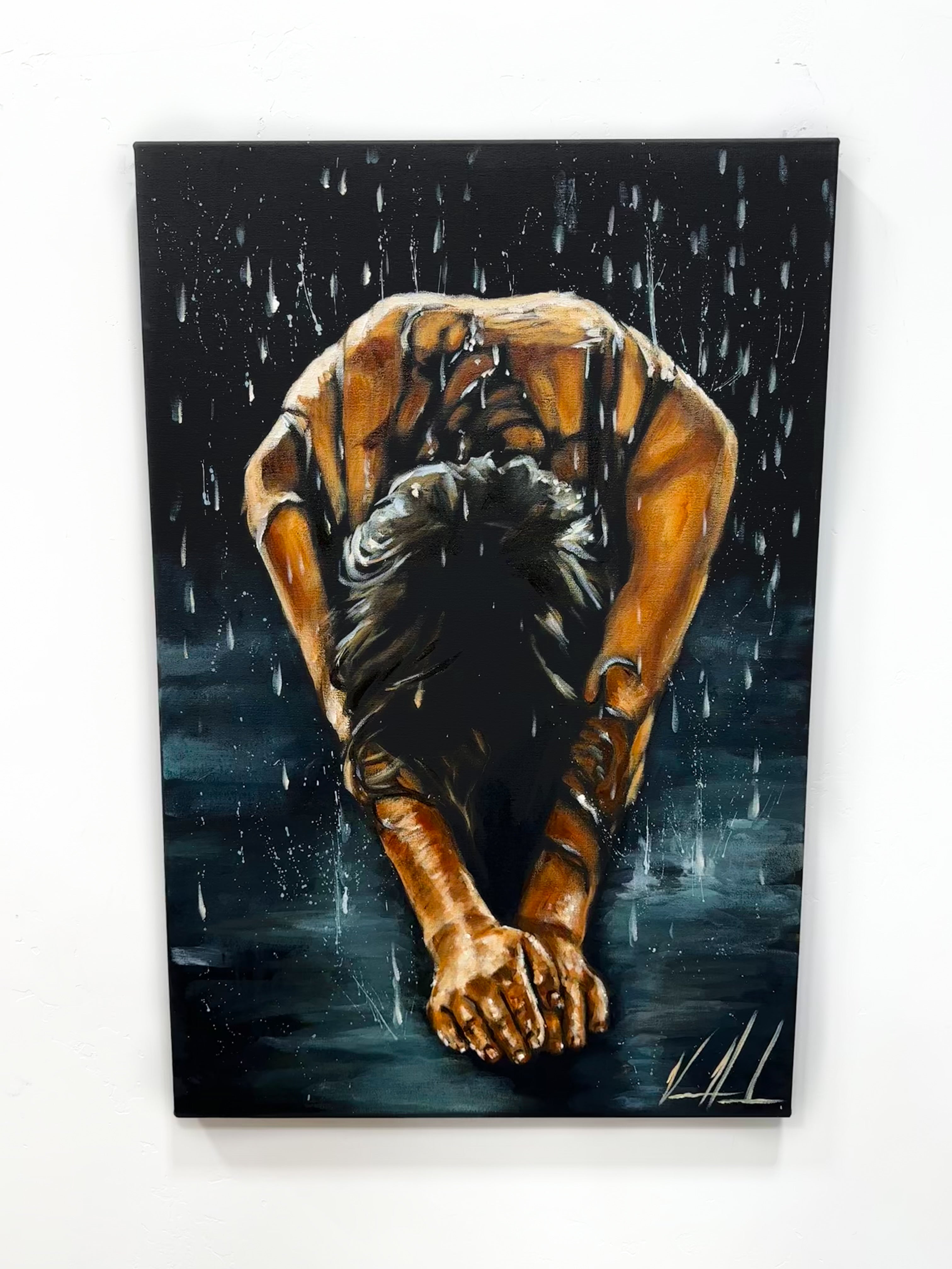 The Art of Surrender - 24”x36” Original Acrylic Painting Original Painting Vanessa Horabuena