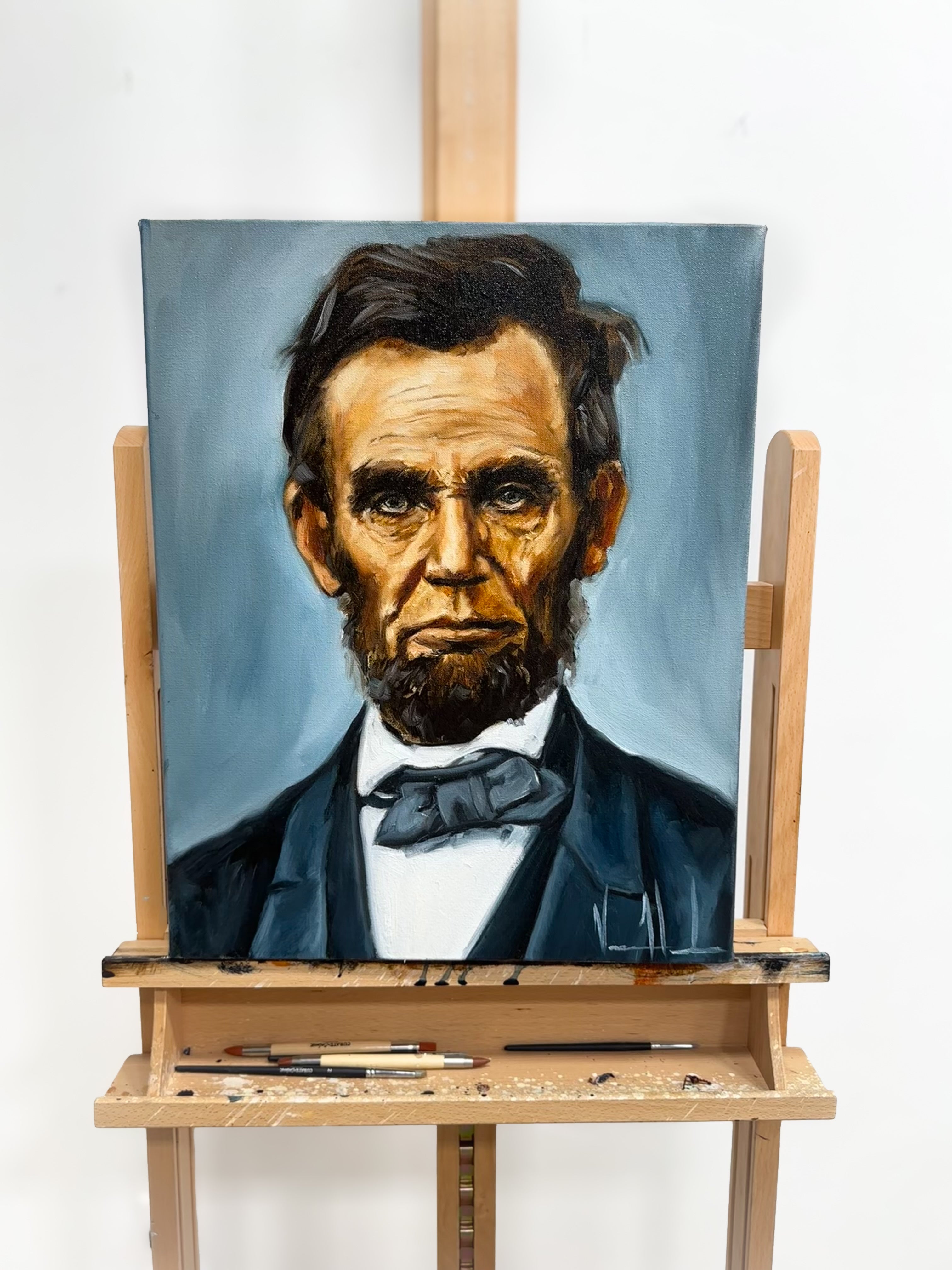 Abe - 16”x20” Original Oil Painting Original Painting Vanessa Horabuena