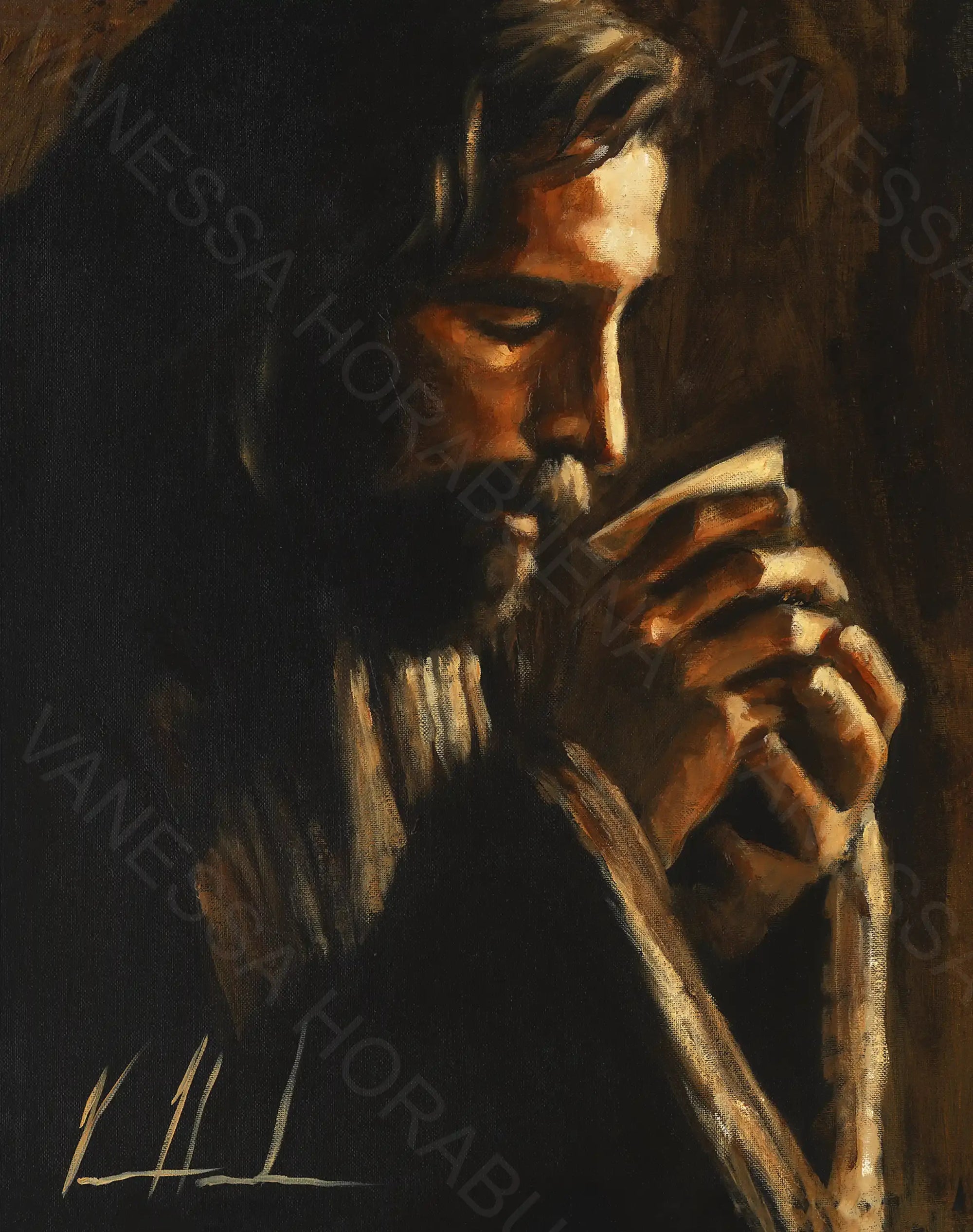 Clearance - Drink From My Cup Jesus Art Print Vanessa Horabuena
