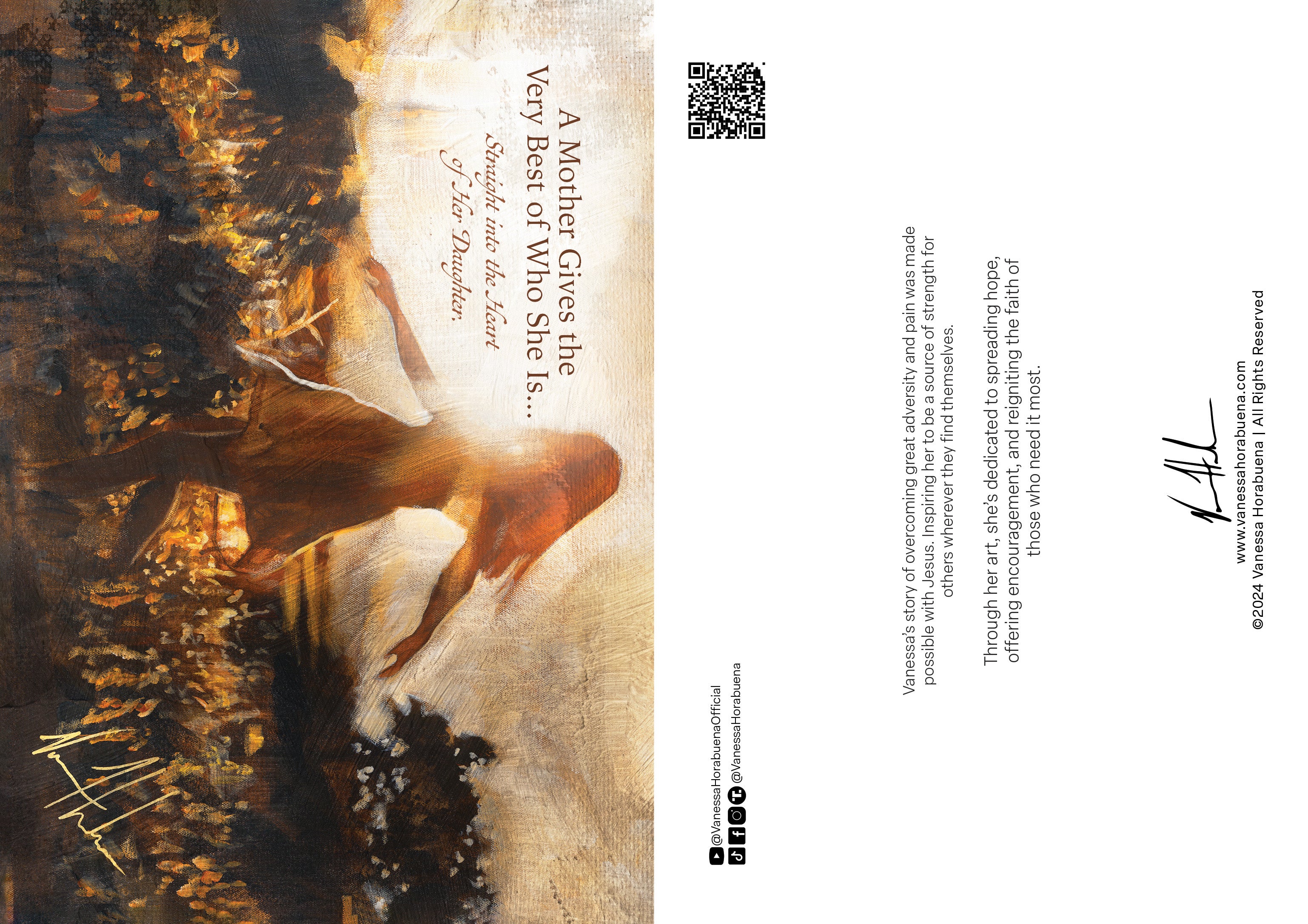 Mother's Day Greeting Card 'Dare to Dance Again' - Design B Vanessa Horabuena