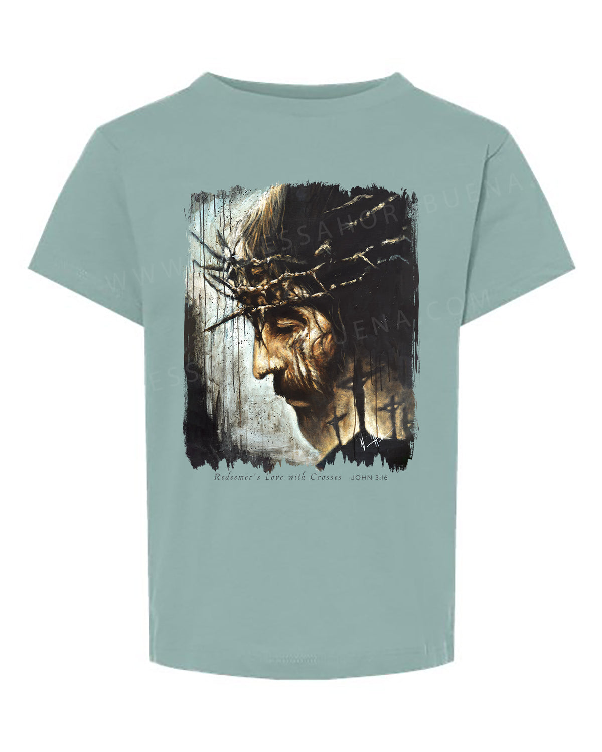 Redeemer's Love with Crosses - Toddler T-Shirt (Short Sleeve)