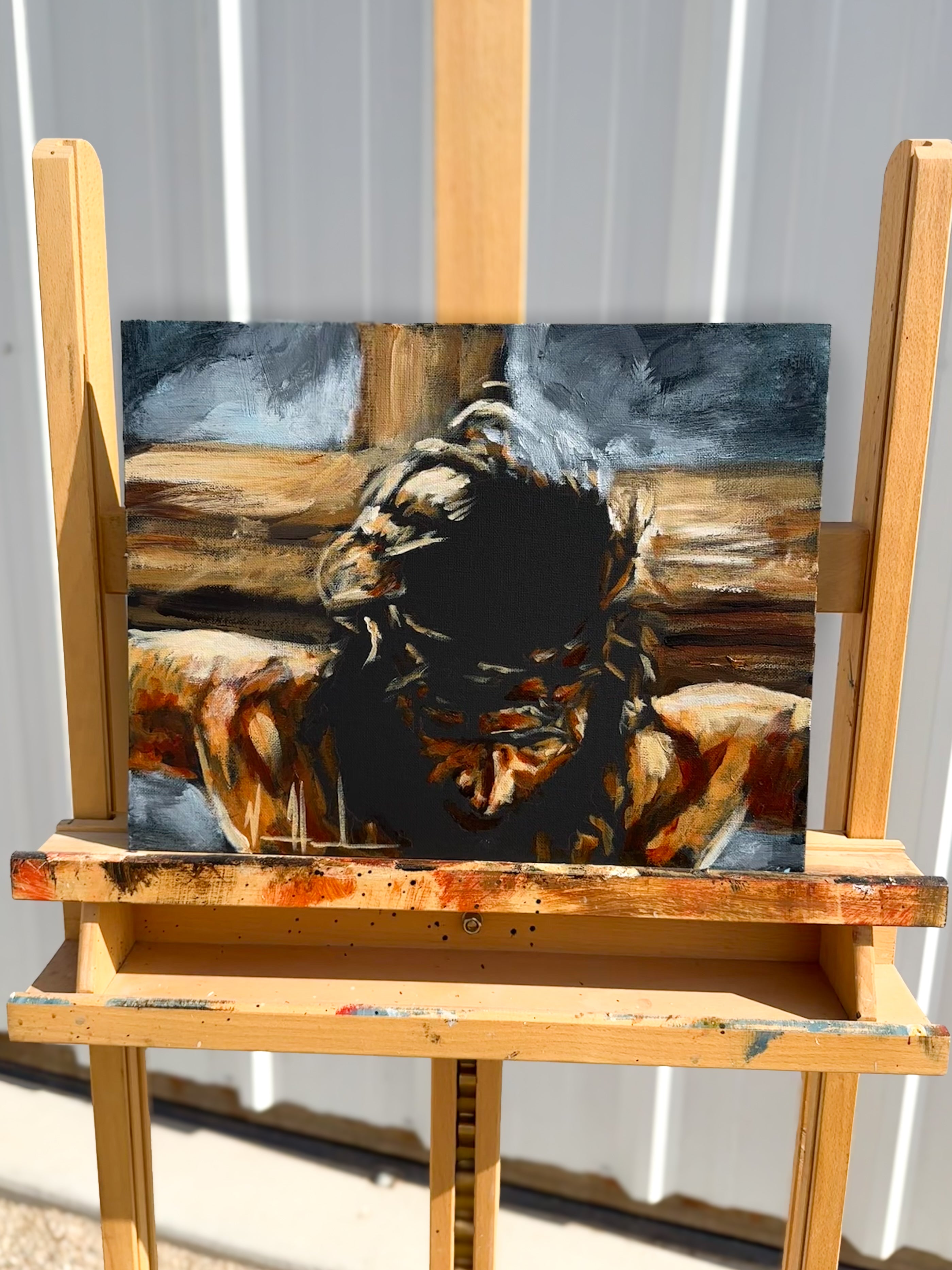 The Finished Work of the Cross - 11”x14” Original Acrylic Painting Original Painting Vanessa Horabuena