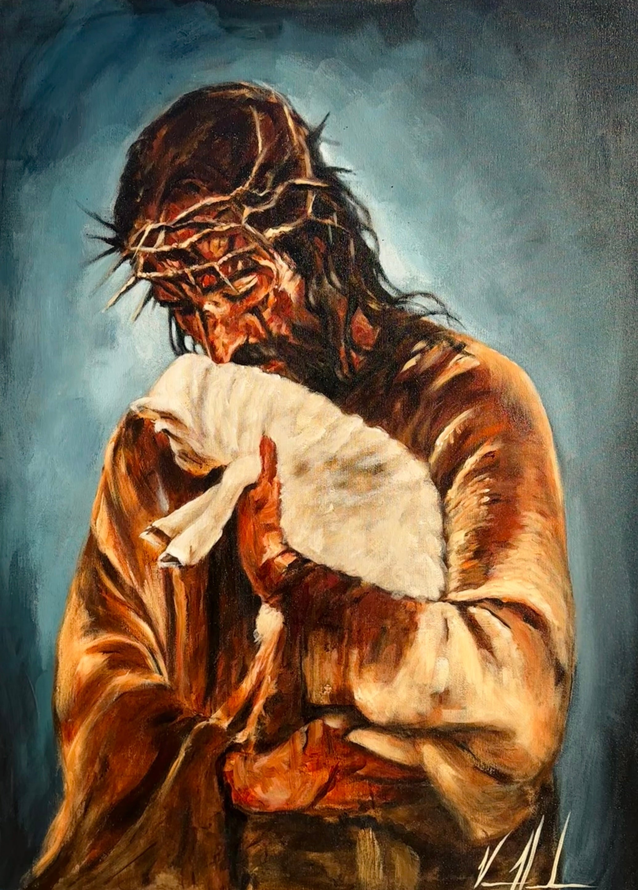For the One Who Lost Its Way - 36”x48” Original Acrylic Painting Original Painting Vanessa Horabuena