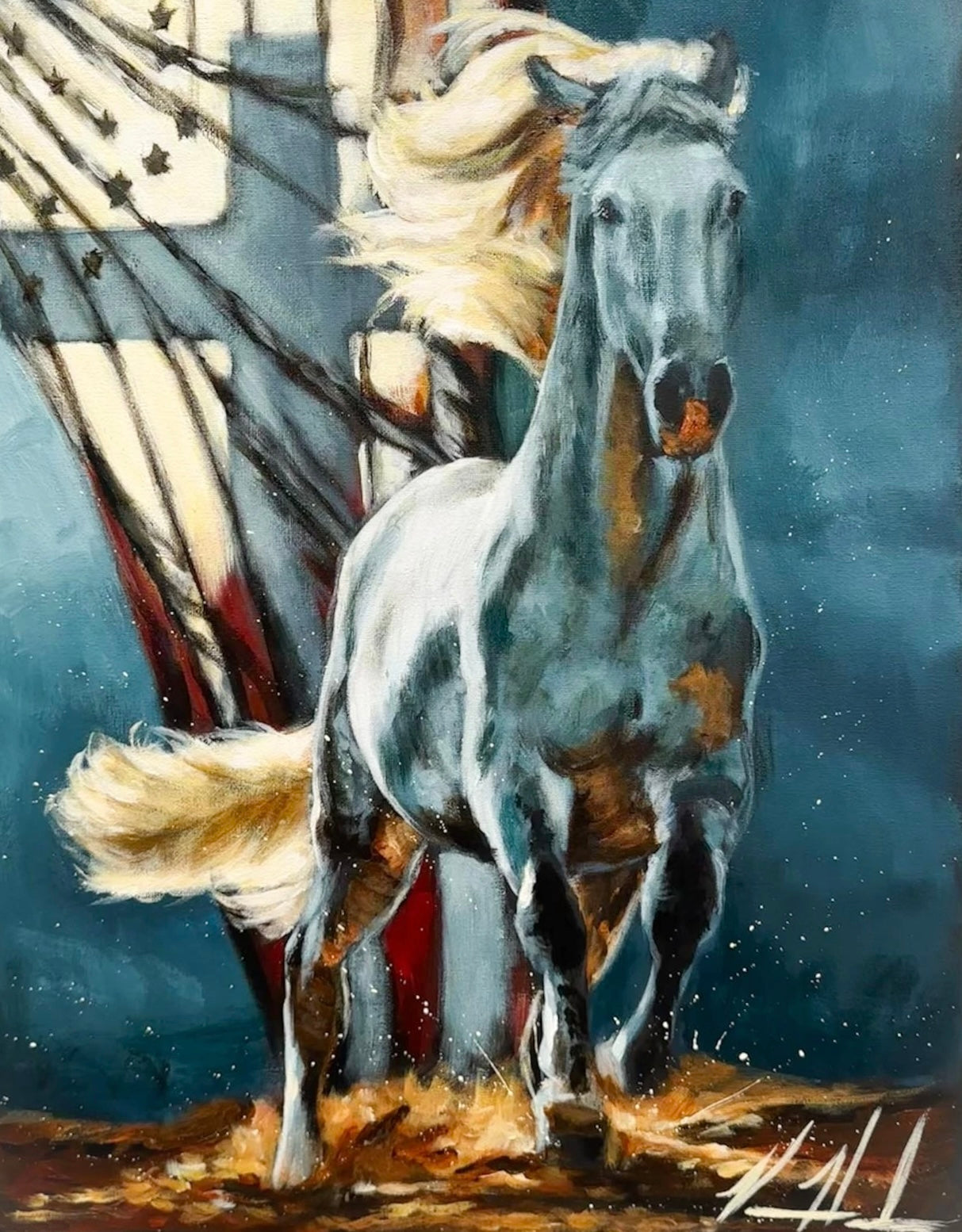 Land of the Free - 16”x20” Original Acrylic Painting
