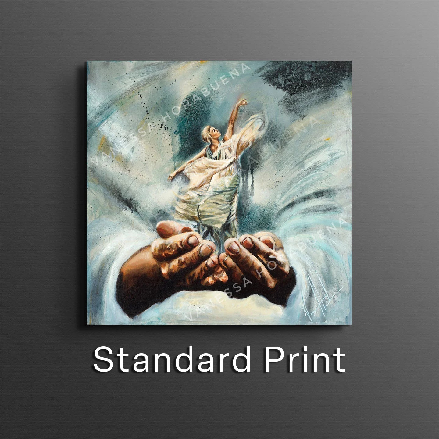 Endless Dance in the Father’s Hands - Blonde Version Women's Art Print Vanessa Horabuena