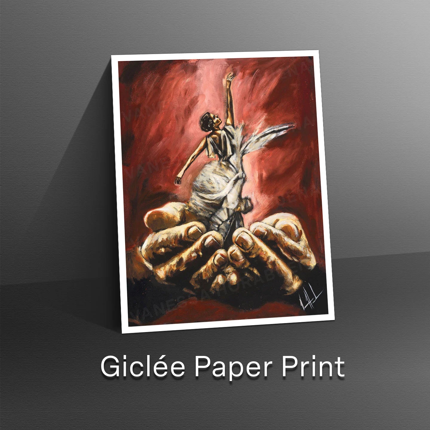 Endless Dance in the Father’s Hands (Daughter of a King) Women's Art Print Vanessa Horabuena