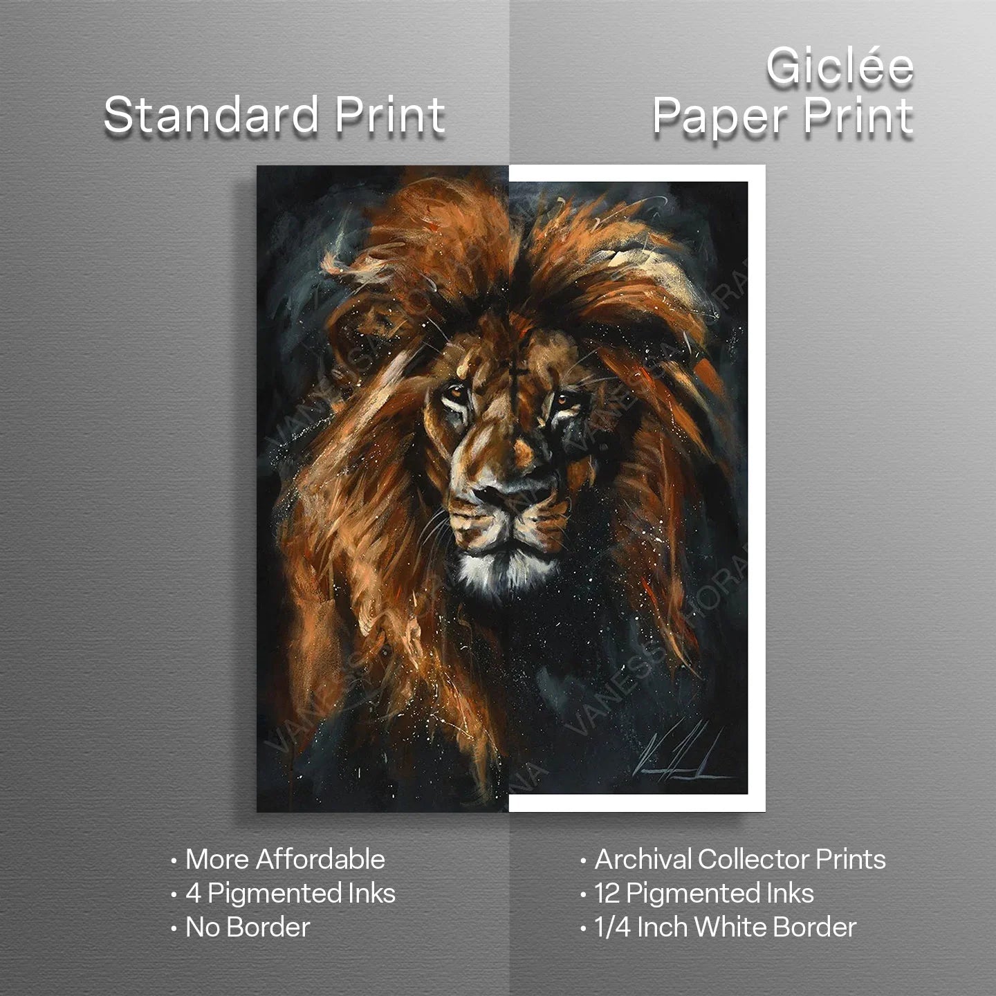 Everlasting Lion Art Print, Jesus Art Print Vanessa Horabuena