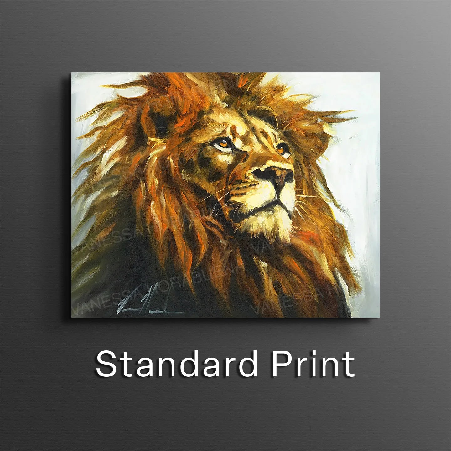 With Eyes on Eternity Lion Art Print Vanessa Horabuena