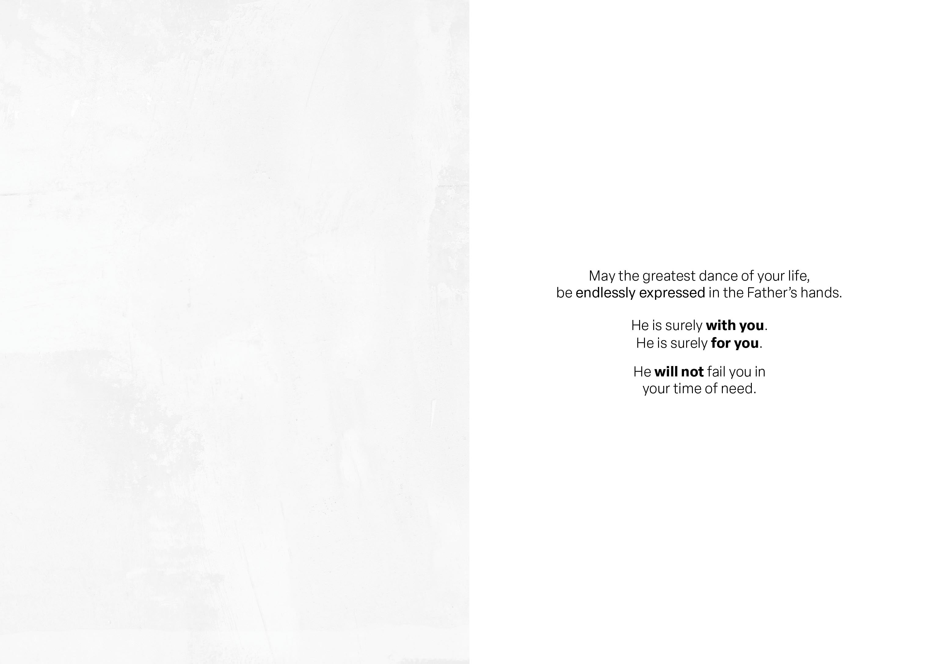 Endless Dance in the Father's Hands - Blonde Version Greeting Card Vanessa Horabuena