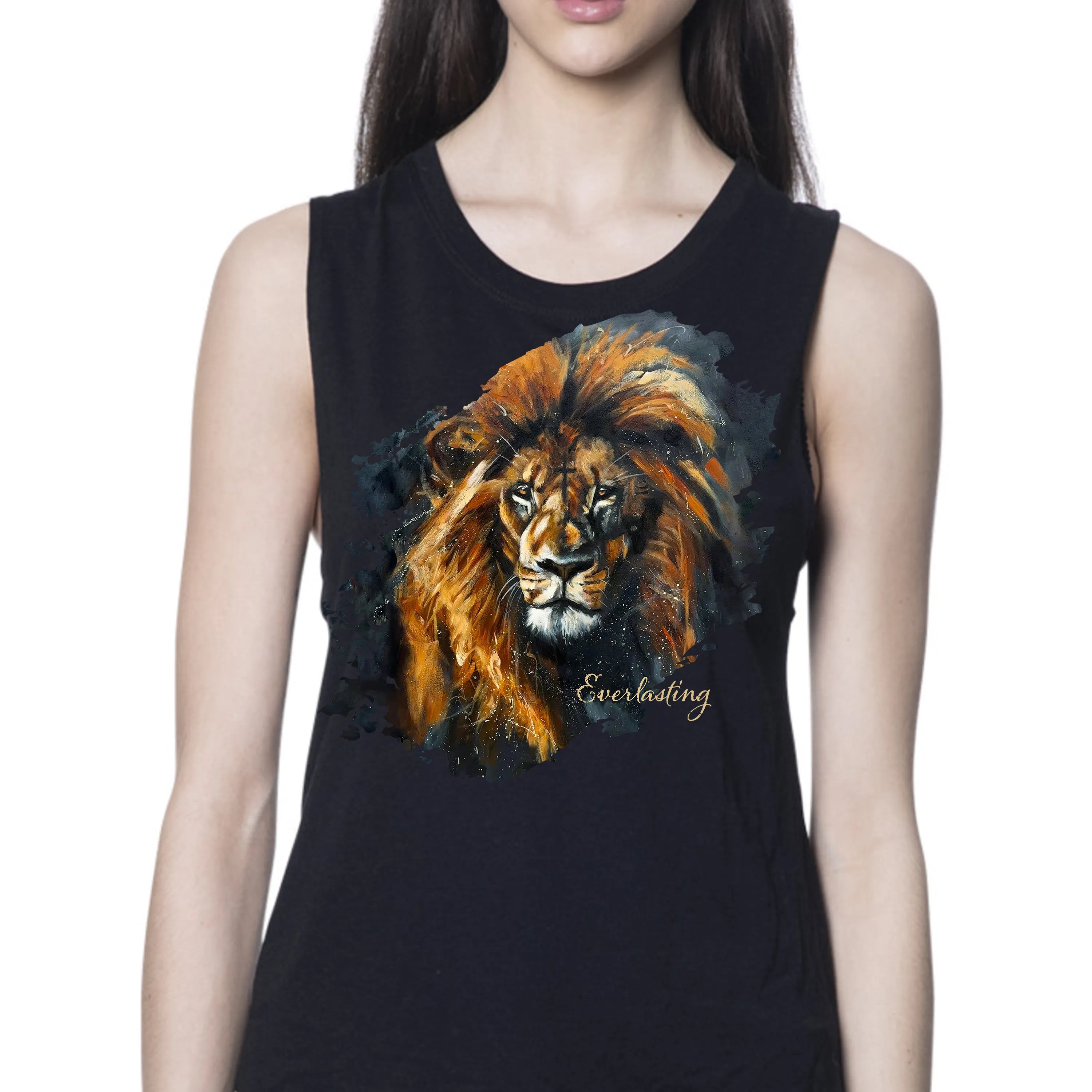 Everlasting - Women's Tank Top (Organic Bamboo) Organic Bamboo Vanessa Horabuena Short Sleeve Eclipse (Black) XS