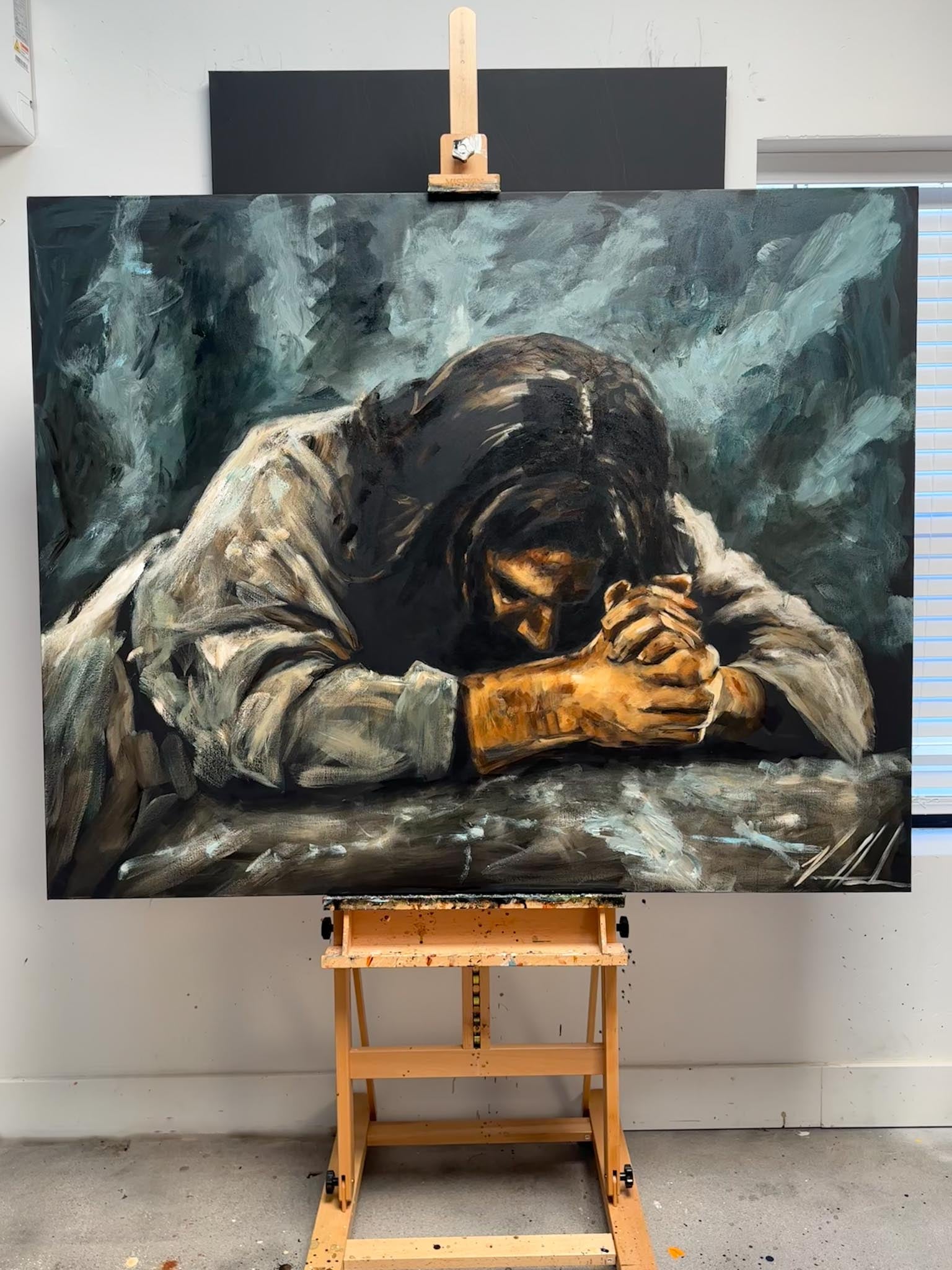 Thy Will Be Done - 48”x60” Original Acrylic Painting - Event Speed Painting