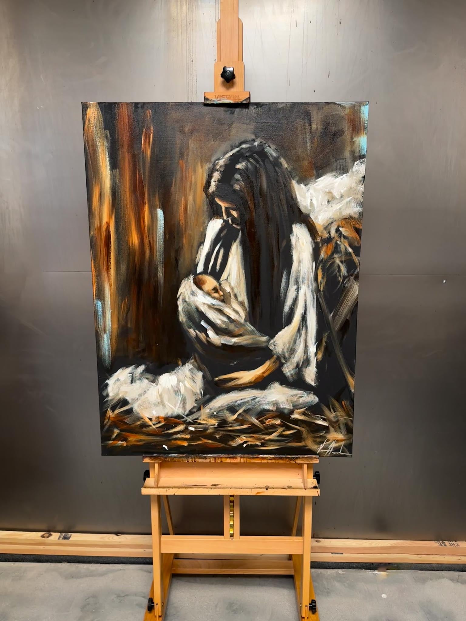 First Moments with the King - 30”x40” Original Acrylic Painting