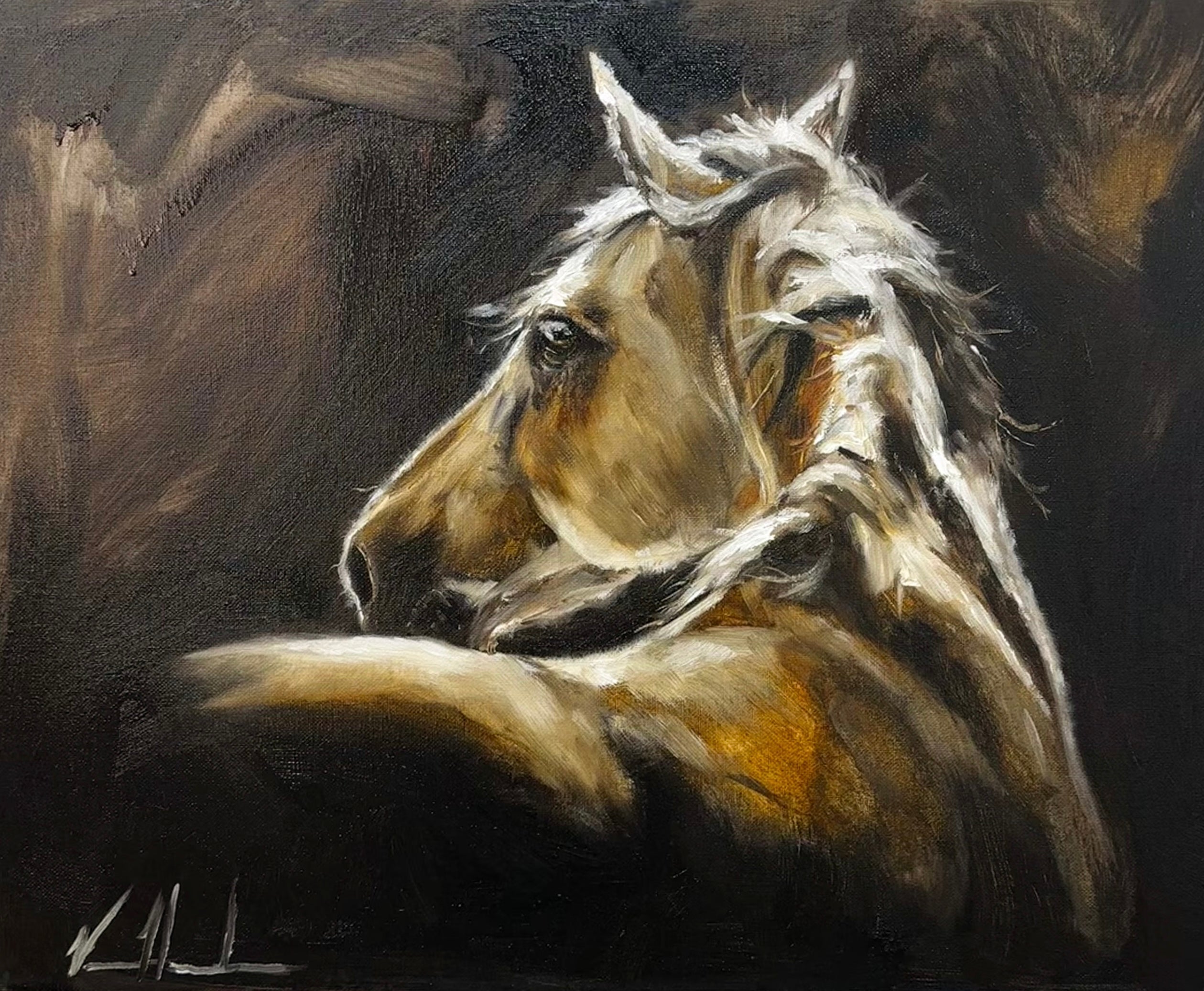 Deep Reflection - 16”x20” Original Oil Painting Original Painting Vanessa Horabuena