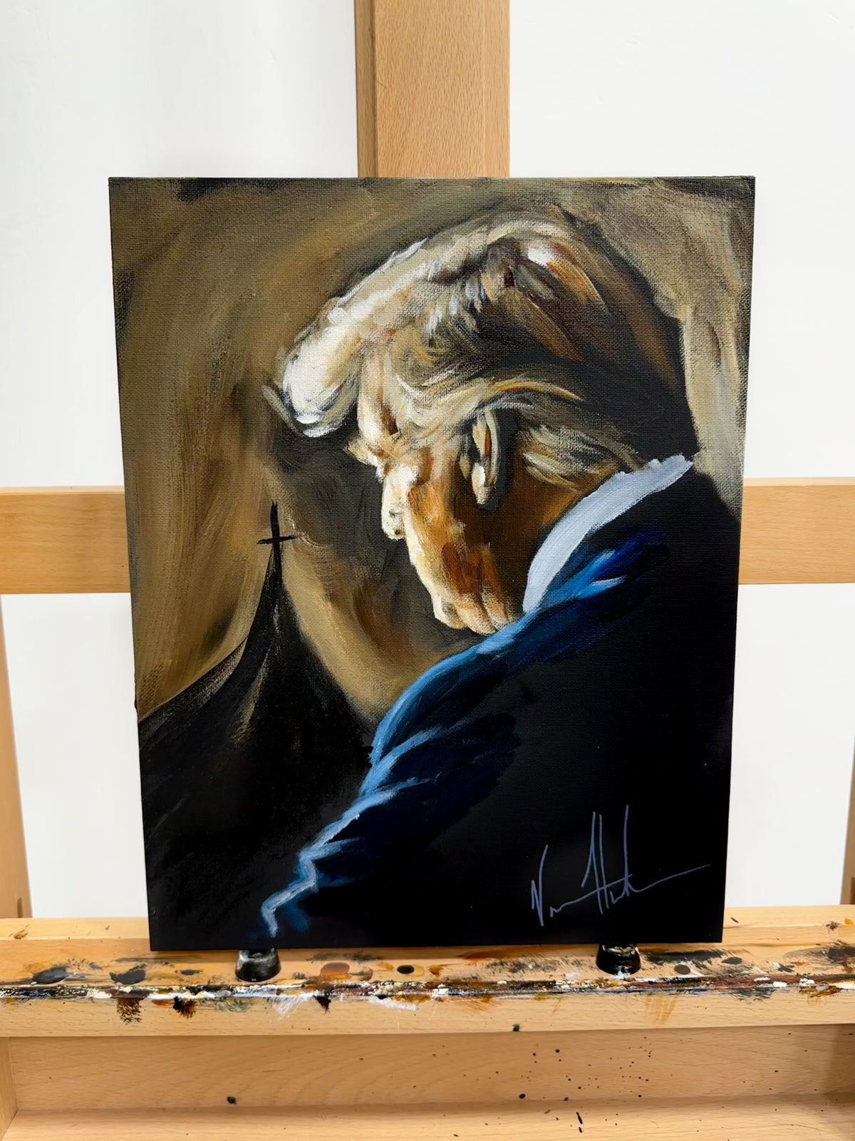 Prayers for Our President - 11”x14” Original Acrylic Painting