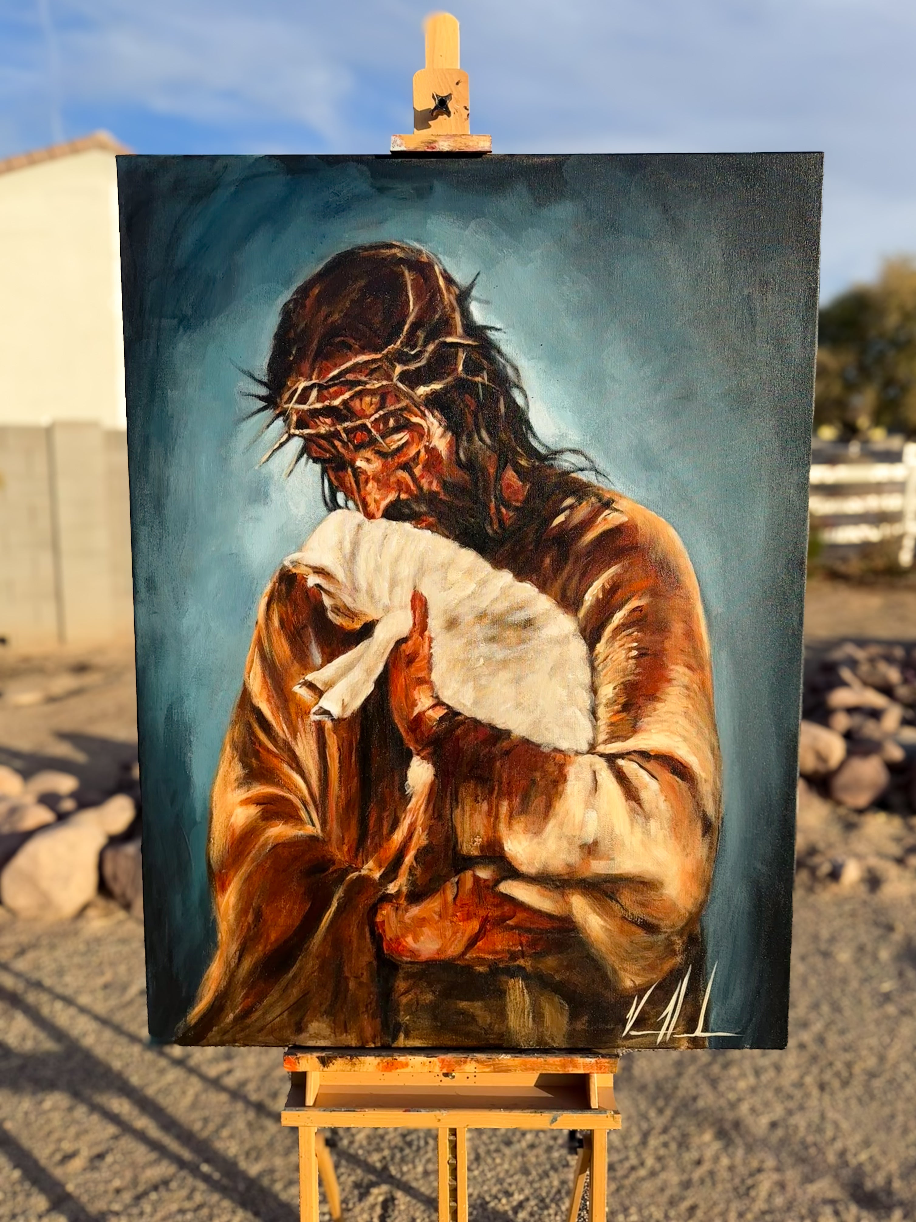 For the One Who Lost Its Way - 36”x48” Original Acrylic Painting Original Painting Vanessa Horabuena