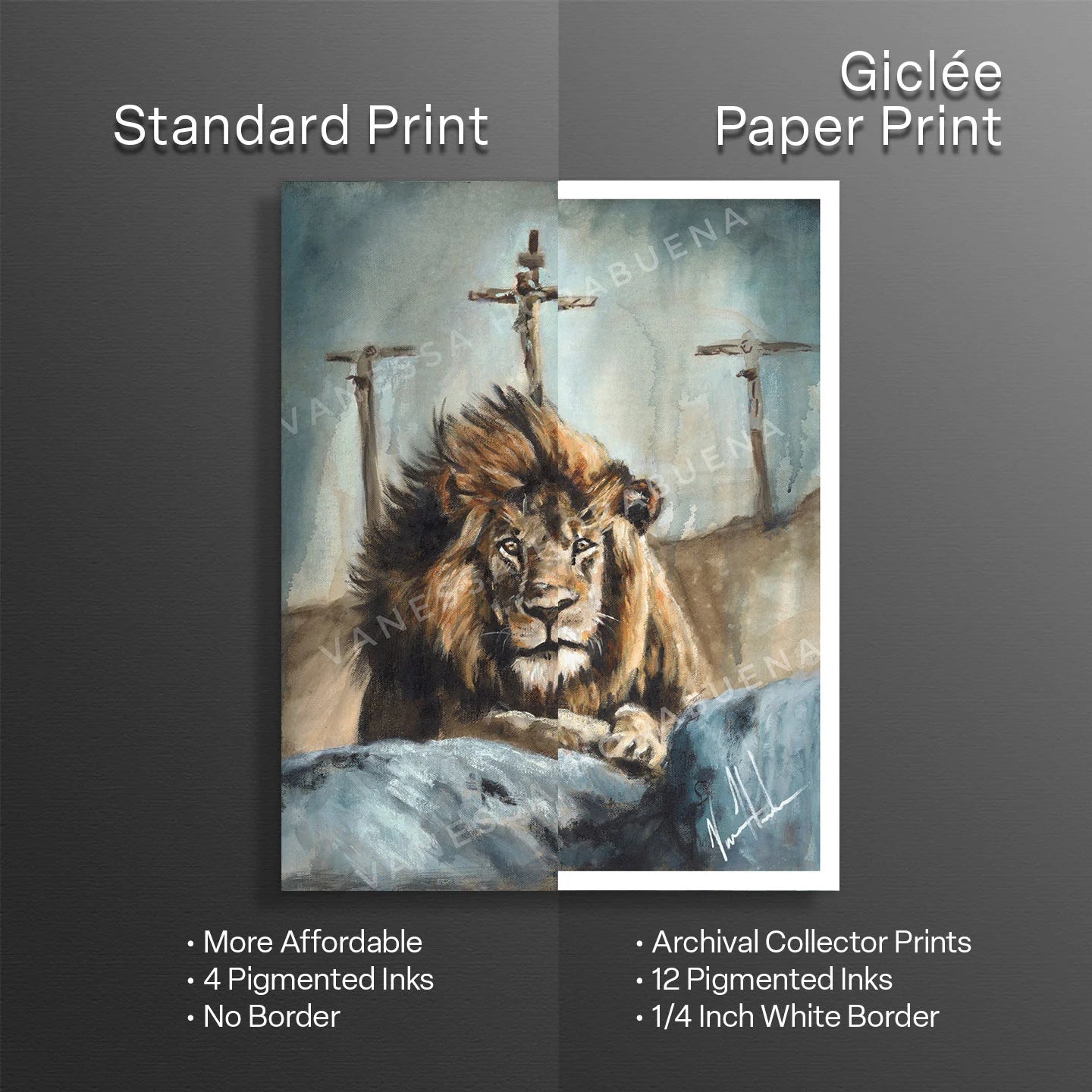 Finished Work of a King Lion Art Print Vanessa Horabuena