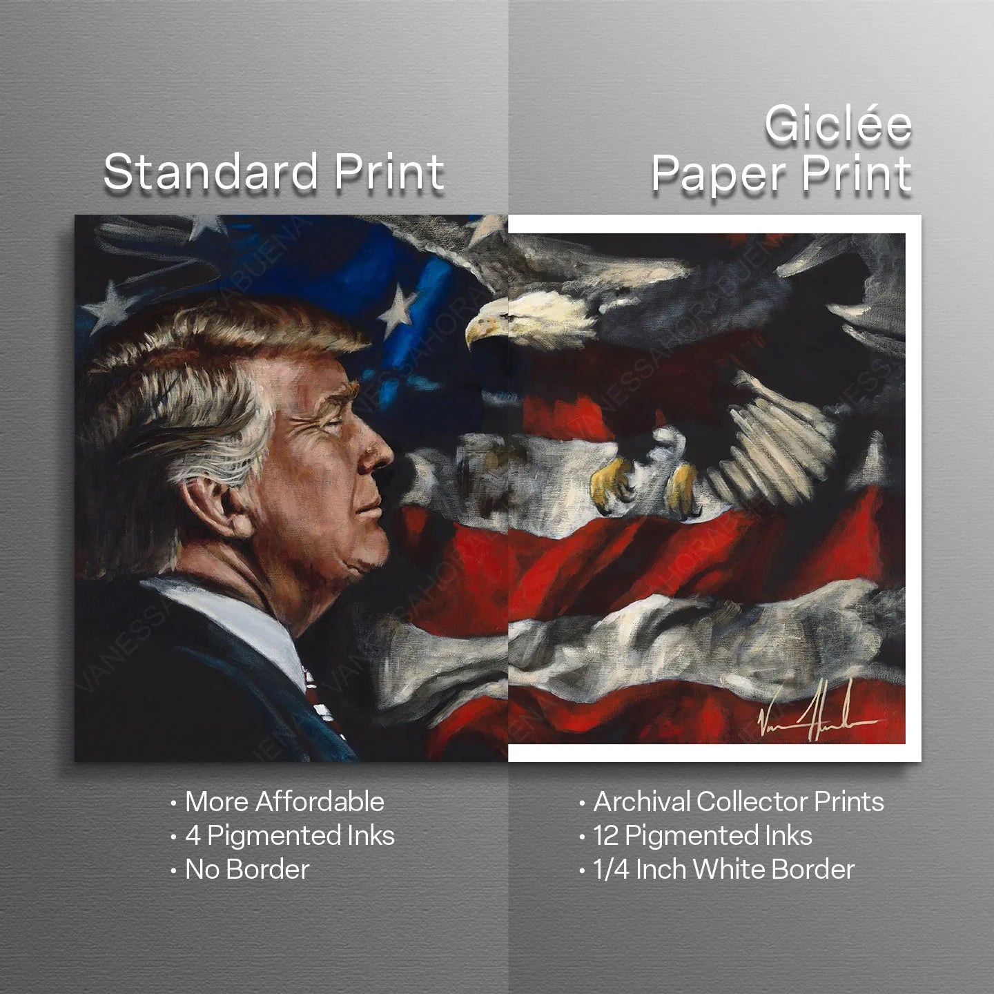 For the Love of His Country Patriotic Art Print Vanessa Horabuena