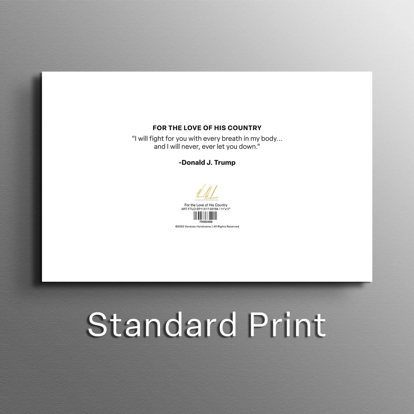 For the Love of His Country Patriotic Art Print Vanessa Horabuena