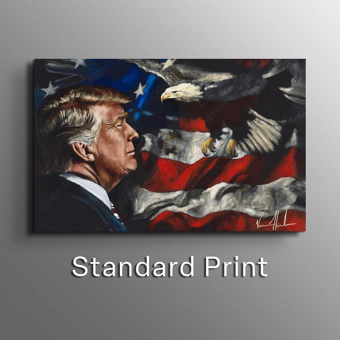 For the Love of His Country Patriotic Art Print Vanessa Horabuena